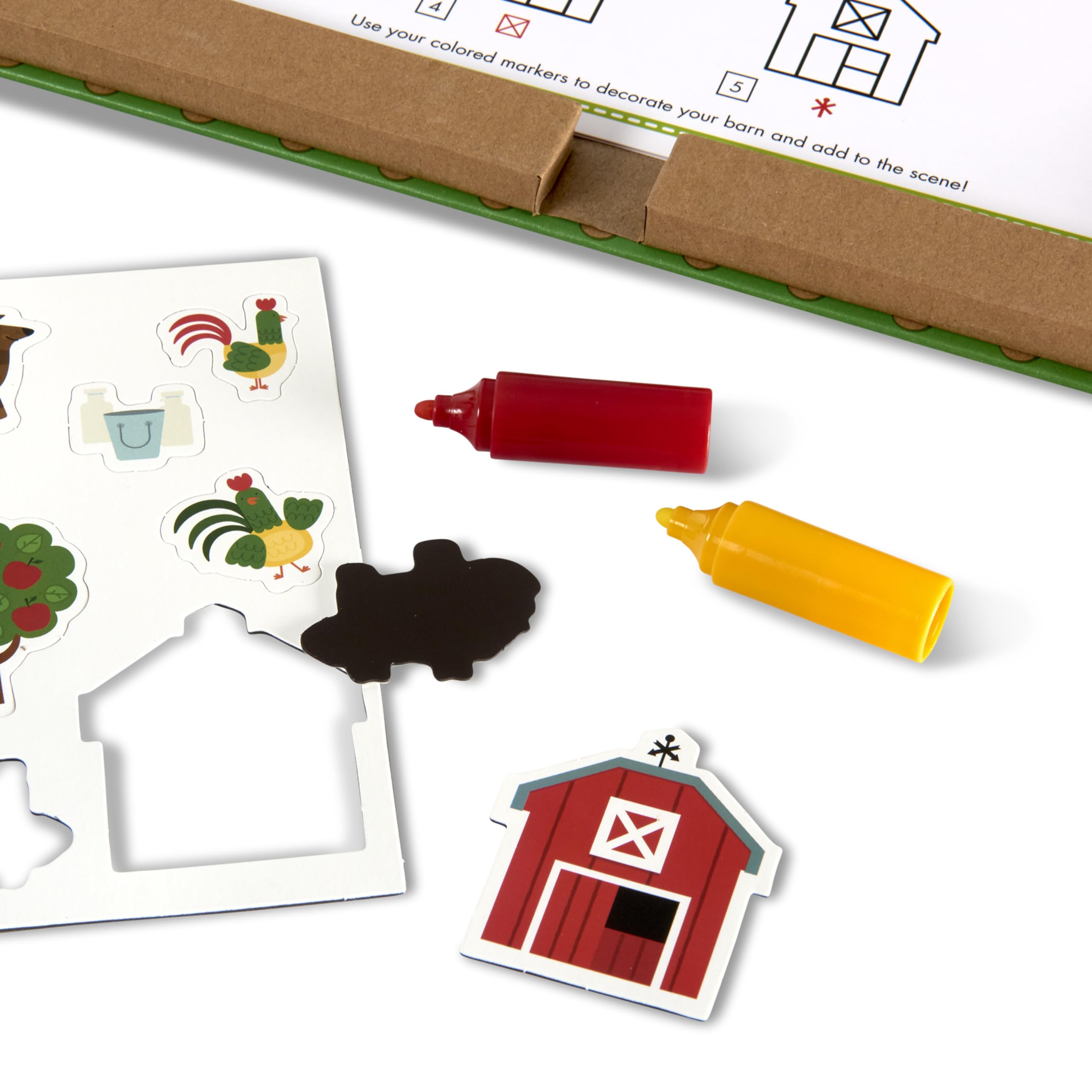 Foto 5 pulgar | Kit De Dibujo E Imanes Melissa & Doug Natural Play Farm - Venta Internacional.