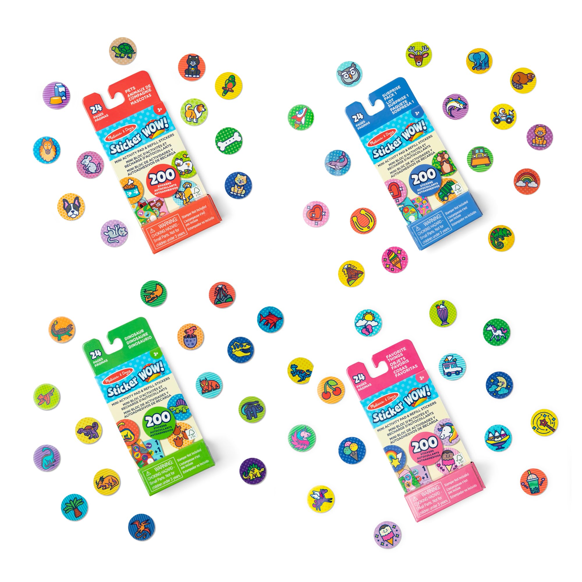 Foto 3 pulgar | Pegatina Activity Pad Melissa & Doug, ¡guau! ™ 800 Pegatinas - Venta Internacional.