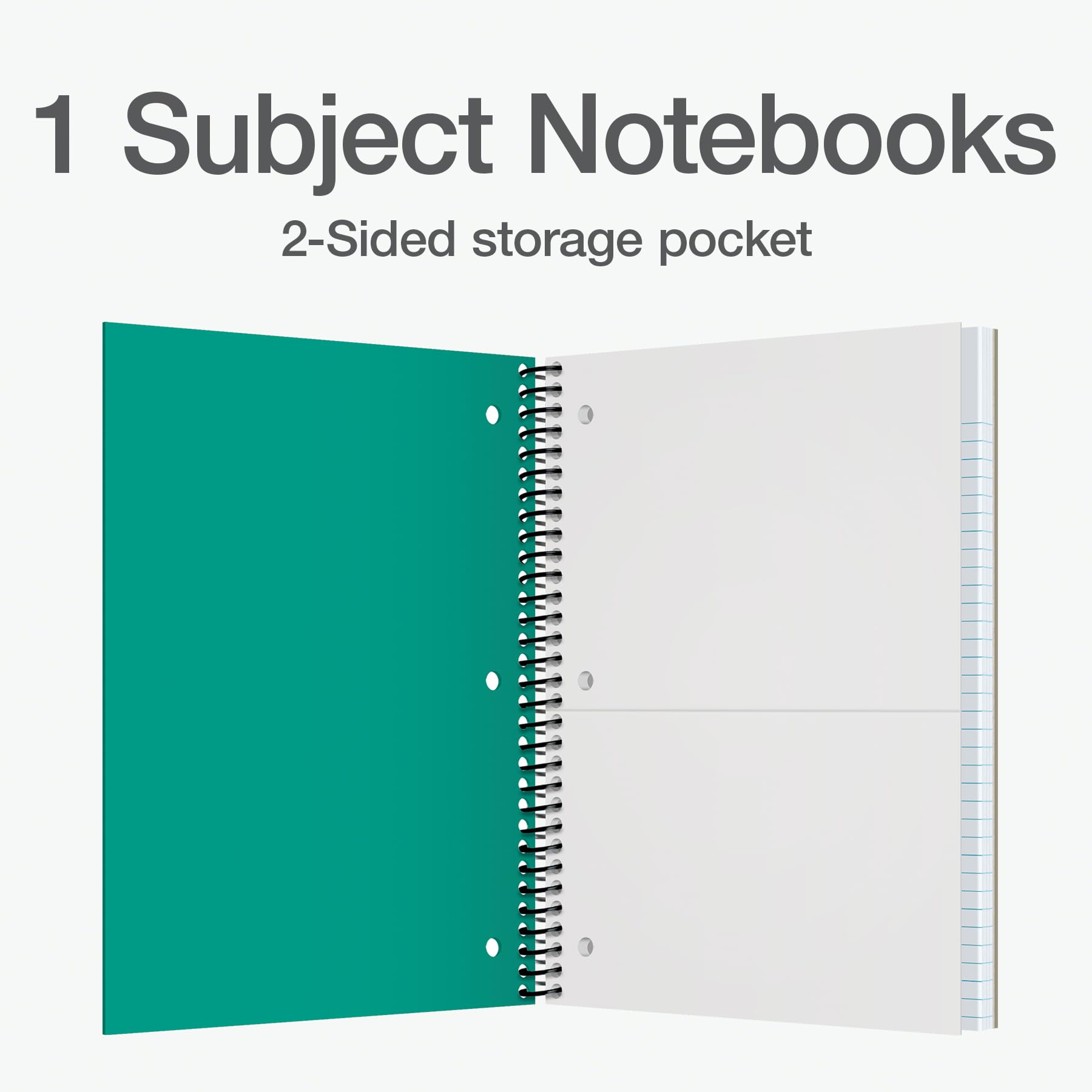 Foto 3 pulgar | Cuaderno en Espiral Oxford 100 Hojas 5 Piezas - Venta Internacional