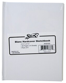Foto 1 | Cuaderno De Bocetos Sax Blanc, 28 Páginas, Tapa Dura, 16,5 X 21 Cm, Paquete De 4 - Venta Internacional.