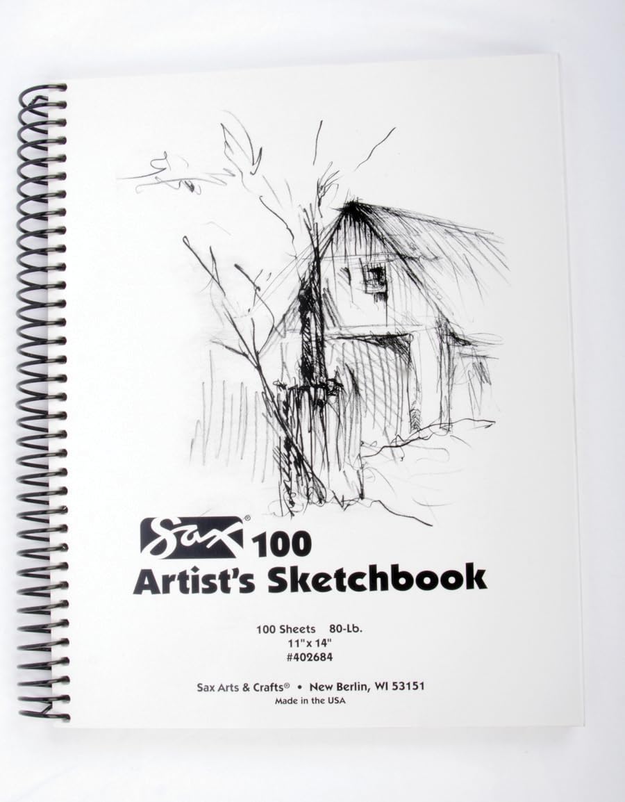 Foto 1 | Cuaderno De Bocetos Para Saxo, Encuadernado En Espiral, Sulfito, 11 X 14 Pulgadas, 100 She - Venta Internacional.