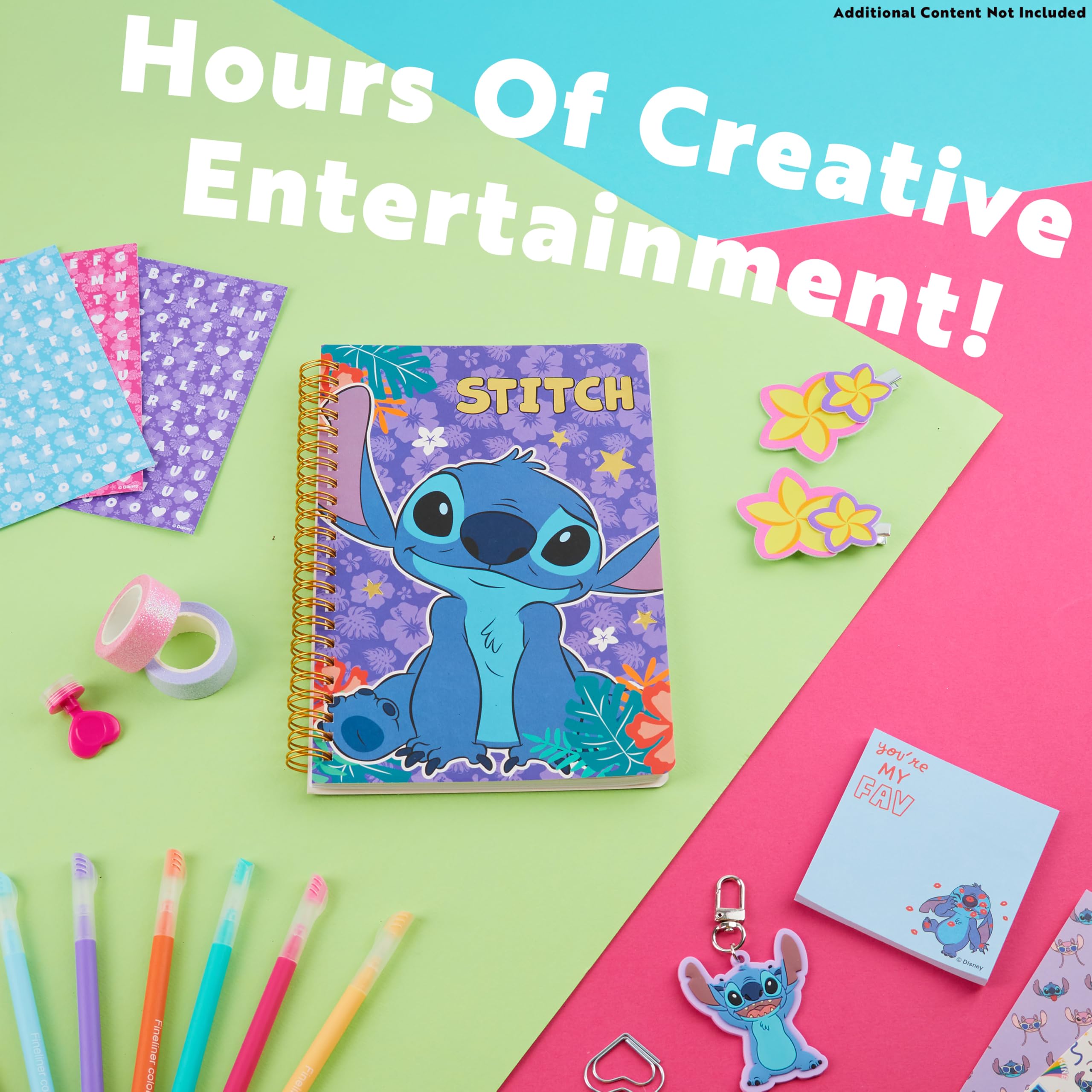 Foto 5 | Kit De Diario De Bricolaje Disney Stitch Para Niñas Y Adolescentes Con Accesorios - Venta Internacional.