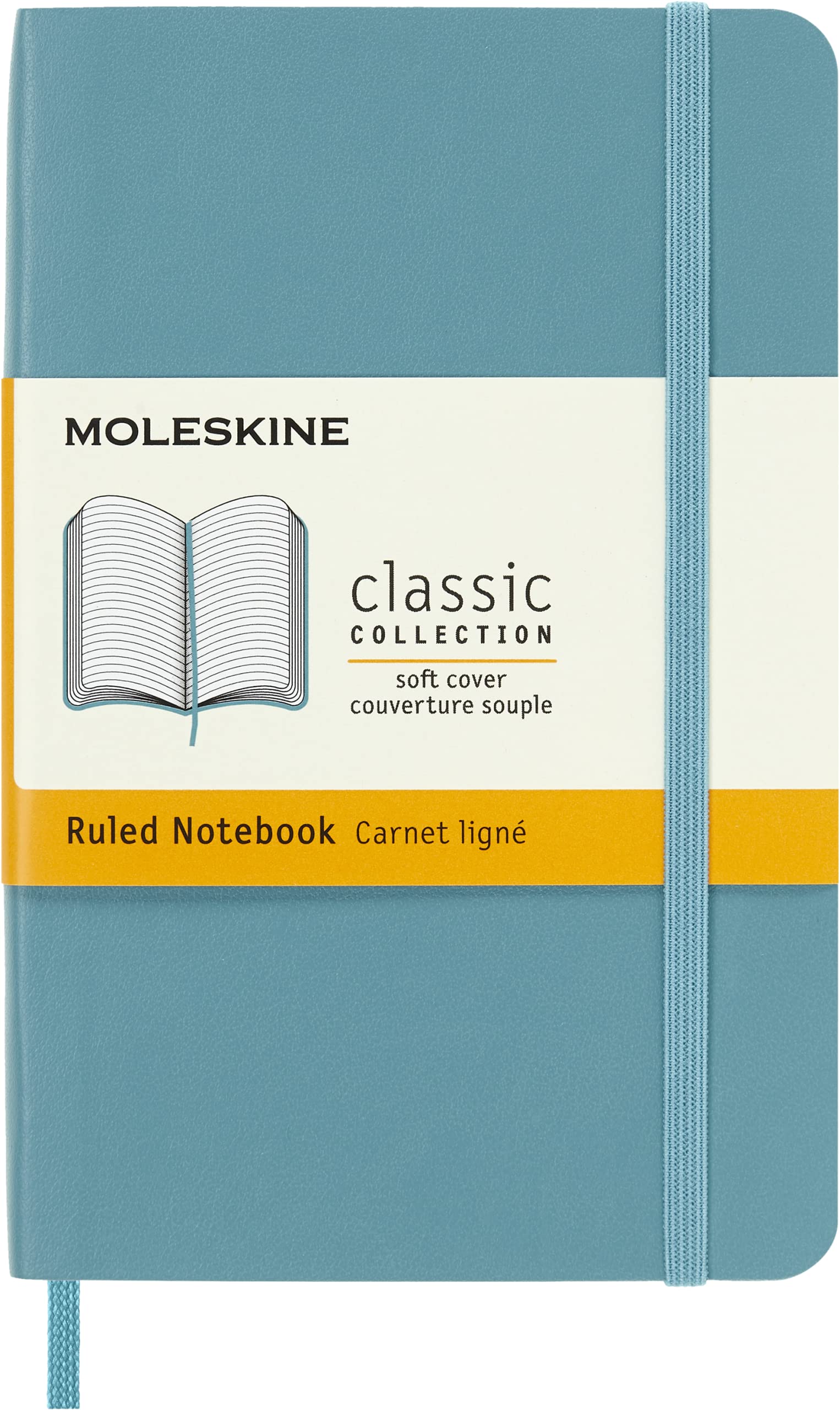 Foto 2 pulgar | Libreta Moleskine Classic De Tapa Blanda Pocket Reef Blue - Venta Internacional.