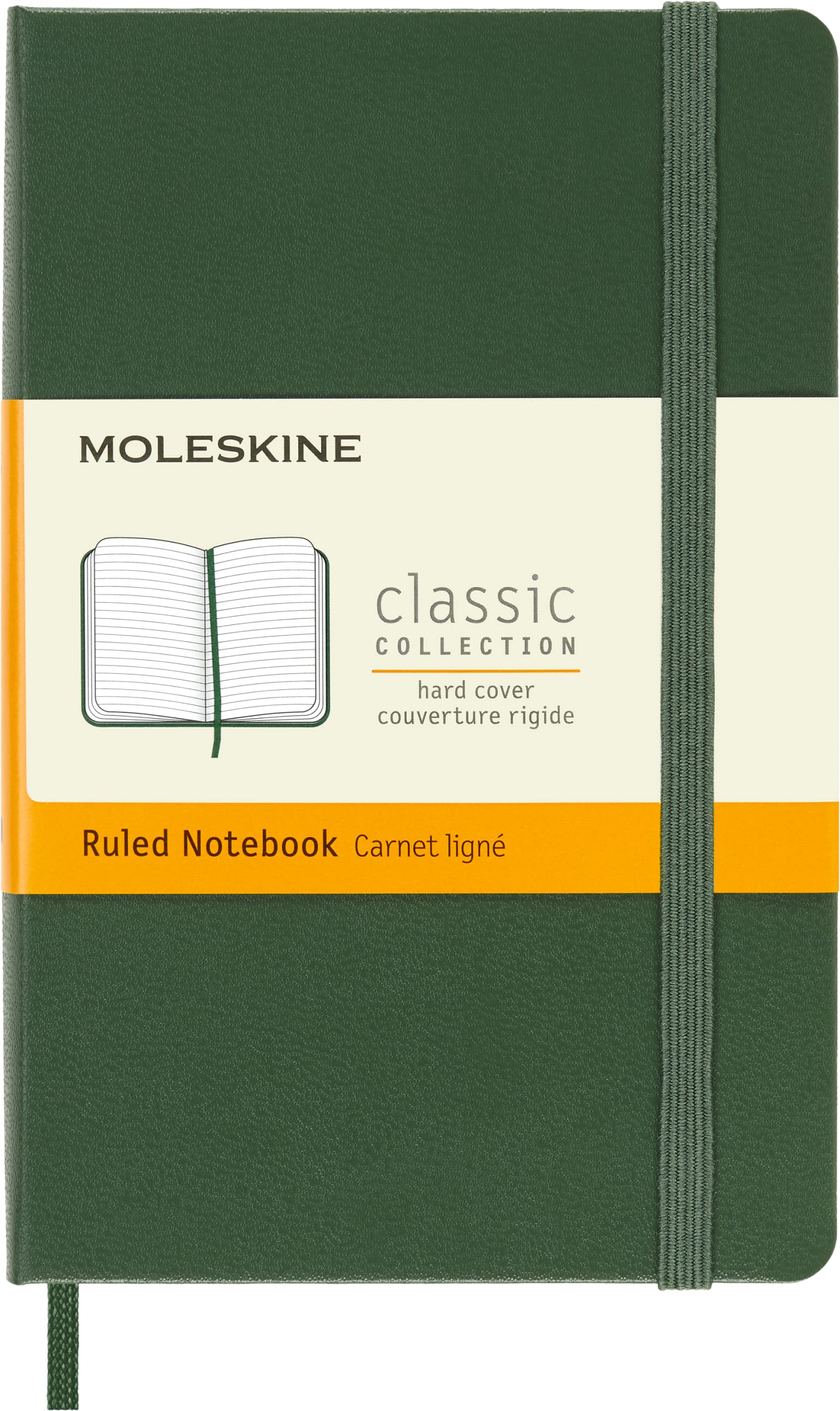 Foto 2 pulgar | Libreta Moleskine Classic Con Tapa Dura, Bolsillo, Color Verde Mirto - Venta Internacional.