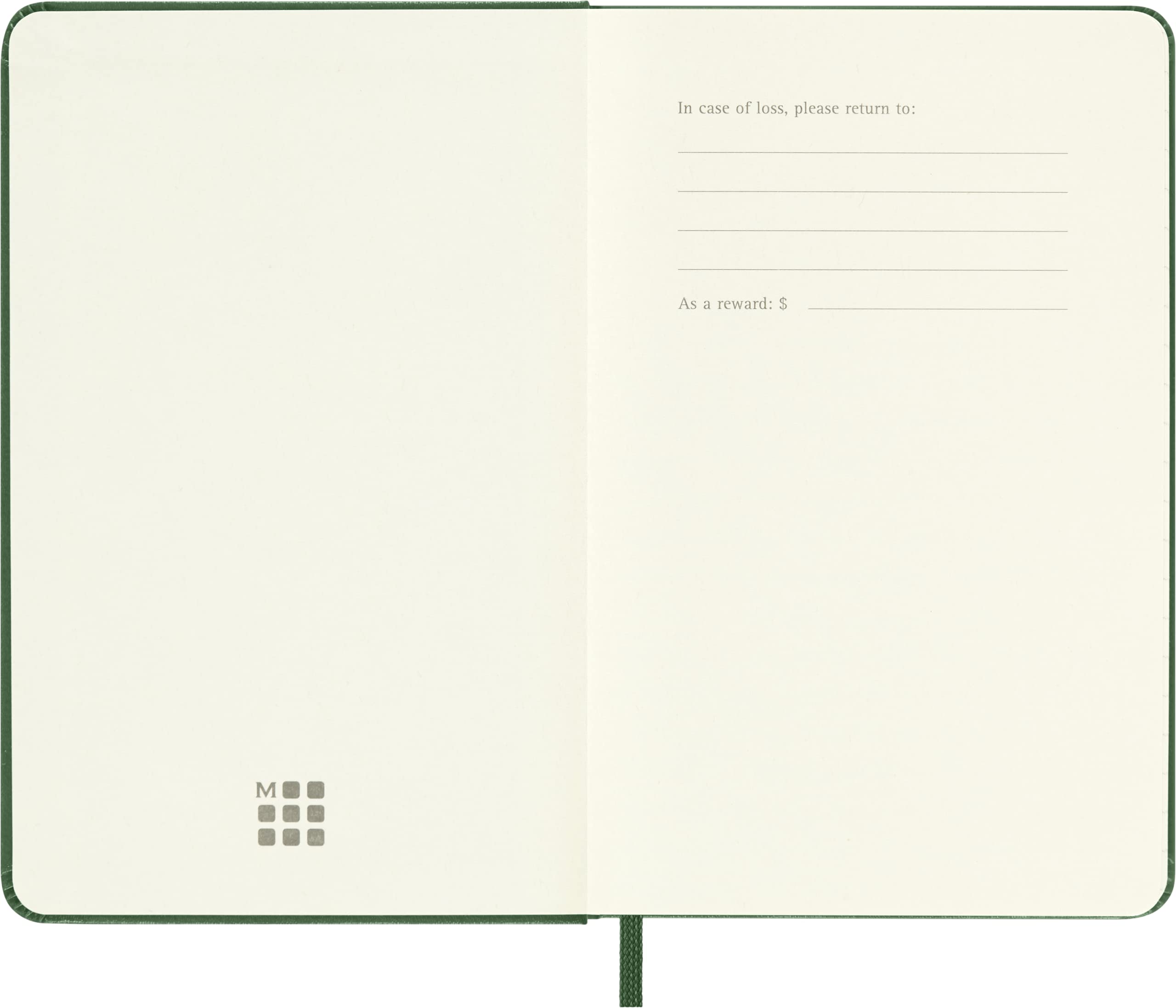 Foto 3 | Libreta Moleskine Classic Con Tapa Dura, Bolsillo, Color Verde Mirto - Venta Internacional.