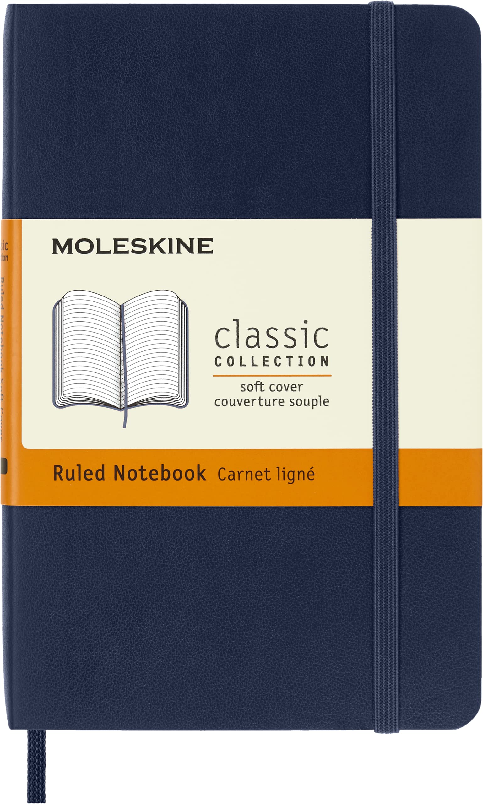 Foto 1 | Libreta Moleskine Classic Con Tapa Blanda, Bolsillo, Color Azul Zafiro - Venta Internacional.