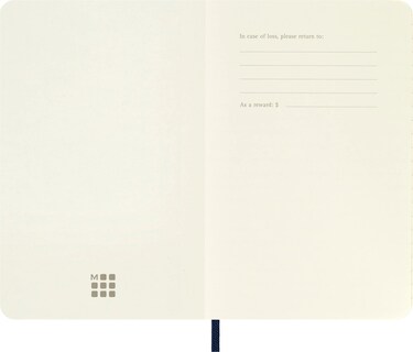 Foto 3 | Libreta Moleskine Classic Con Tapa Blanda, Bolsillo, Color Azul Zafiro - Venta Internacional.