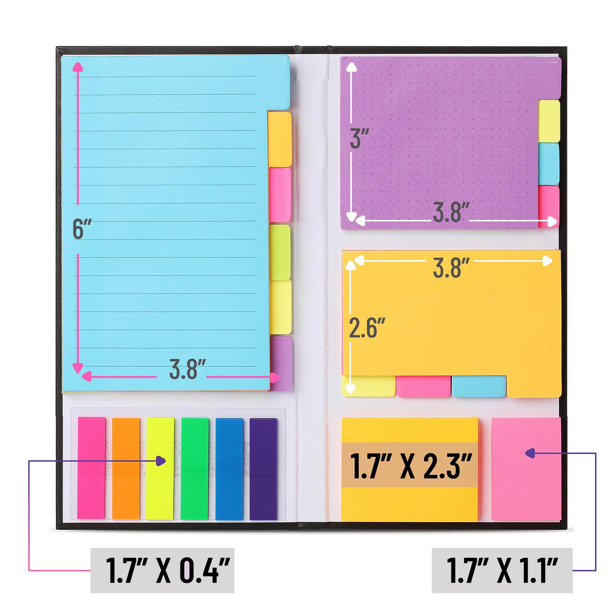 Foto 4 pulgar | Set De Notas Adhesivas Mr. Pen, Juego De 820 Unidades, Colores Vibrantes - Venta Internacional.