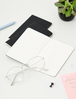 Foto 3 | Cuaderno Moleskine, Tapa Blanda, Grande, Rayado, Negro, 80 Peniques - Venta Internacional.