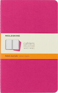 Foto 1 | Cuaderno Moleskine Cahier De Tapa Blanda, Color Rosa Cinético, Juego De 3 - Venta Internacional.