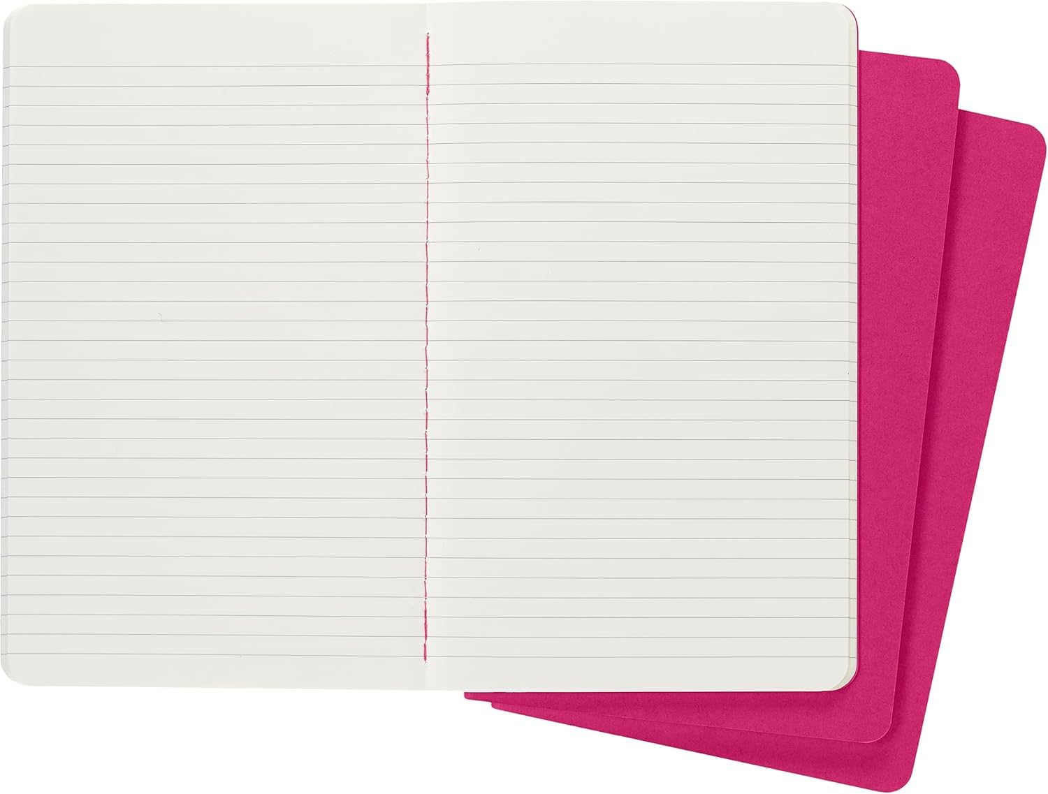 Foto 5 pulgar | Cuaderno Moleskine Cahier De Tapa Blanda, Color Rosa Cinético, Juego De 3 - Venta Internacional.