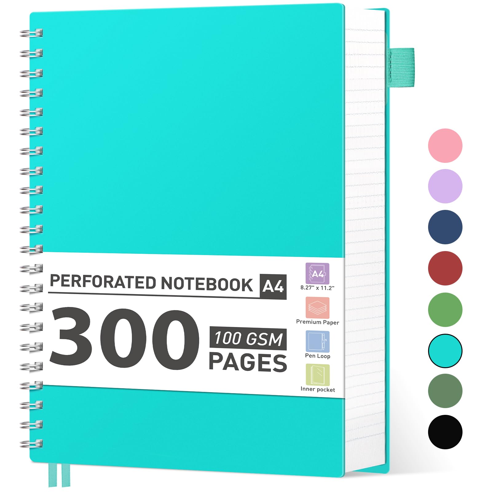 Cuaderno En Espiral Ahgxg College Rayado A4, 300 Páginas, 100 G/m² - Venta Internacional. $650