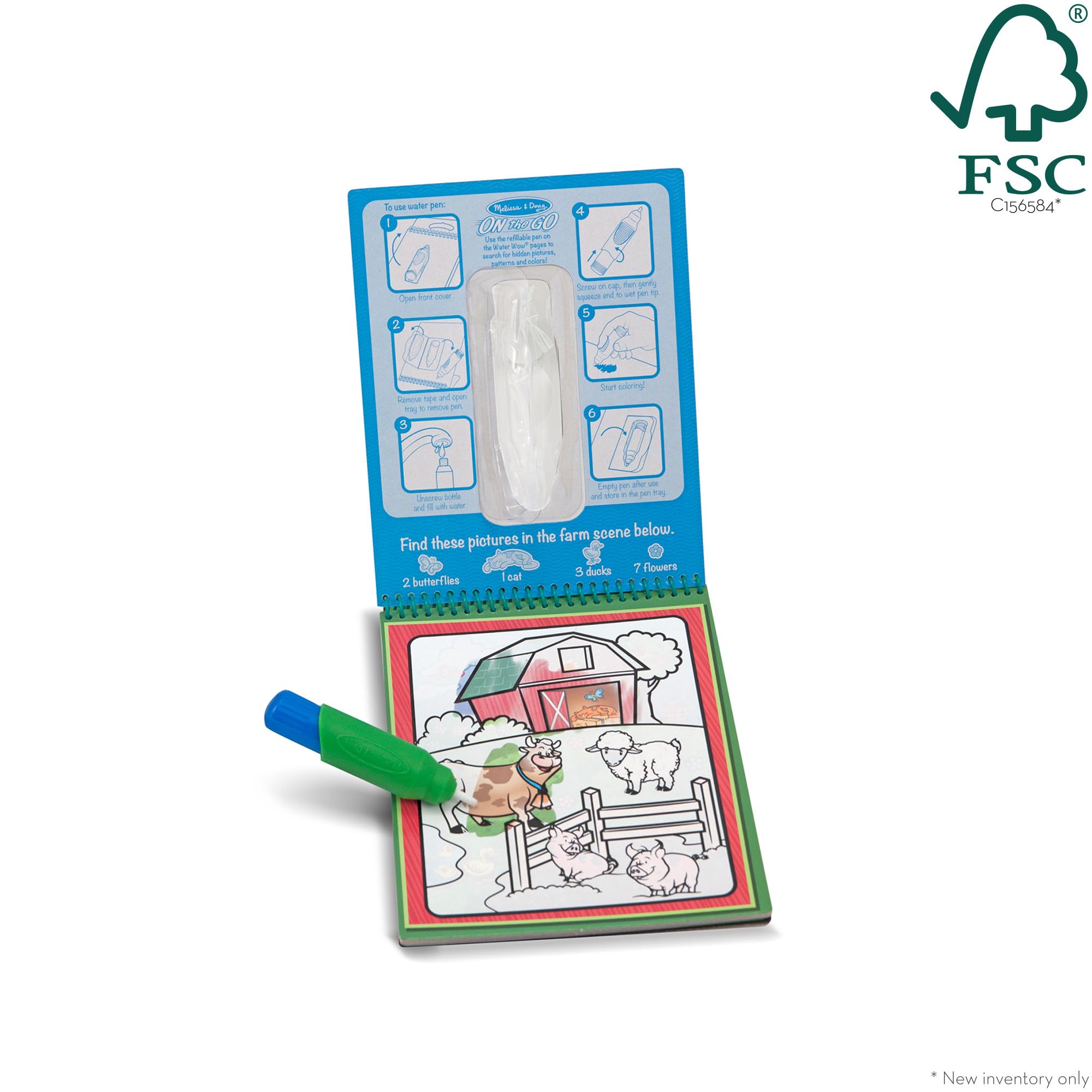 Foto 5 pulgar | Bloc De Actividades Melissa & Doug On The Go Water ¡guau! ¿animales - Venta Internacional.