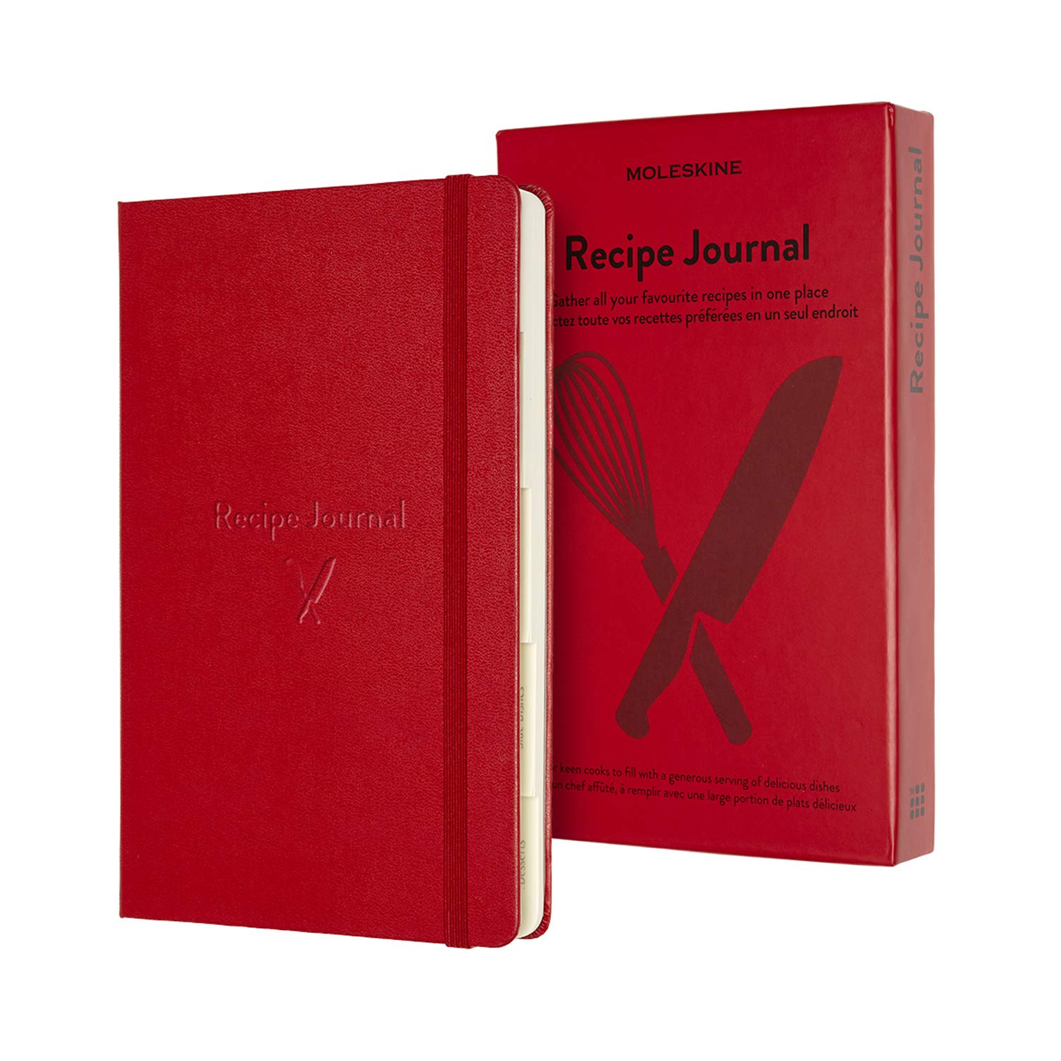 Foto 2 | Journal Moleskine Passion Recipe, Tapa Dura, Tamaño Grande, Rojo Escarlata - Venta Internacional.