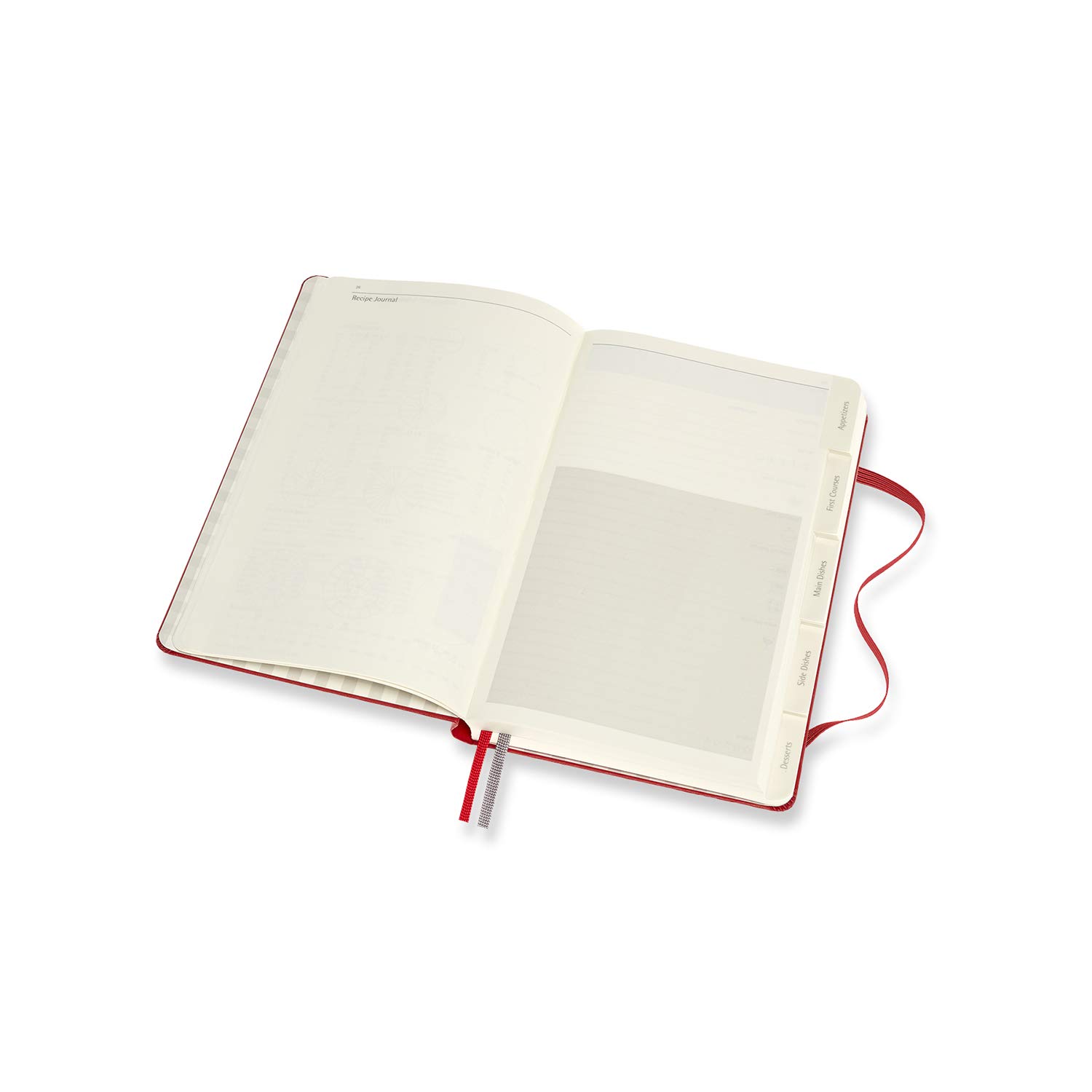 Foto 4 | Journal Moleskine Passion Recipe, Tapa Dura, Tamaño Grande, Rojo Escarlata - Venta Internacional.