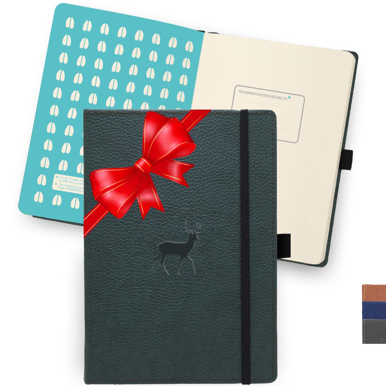 Foto 2 pulgar | Cuaderno Dingbats* Wildlife Dotted A4 De Piel Sintética, Tapa Dura - Venta Internacional.