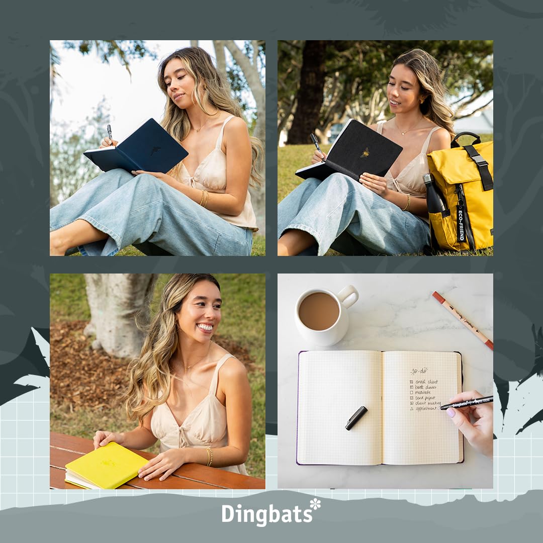 Foto 8 pulgar | Cuaderno Dingbats* Wildlife Dotted A4 De Piel Sintética, Tapa Dura - Venta Internacional.