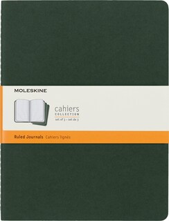 Foto 1 | Cuaderno Moleskine Cahier De Tapa Blanda Xl, Color Verde Mirto (juego De 3) - Venta Internacional.