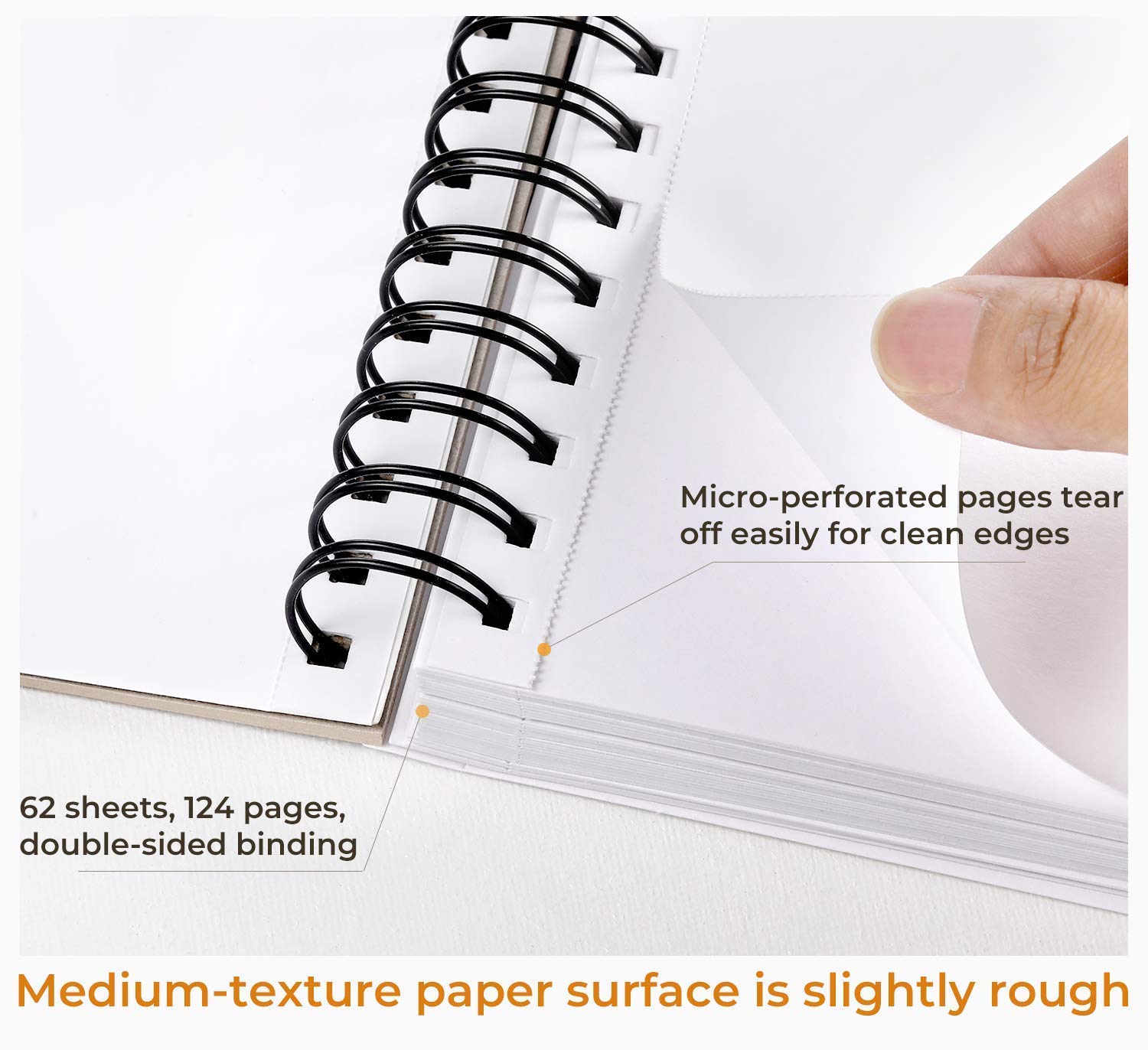 Foto 5 pulgar | Cuaderno De Bocetos Ohuhu, Técnica Mixta, 11,6 X 9,6 Cm, 62 Hojas, 200 G/m² - Venta Internacional.