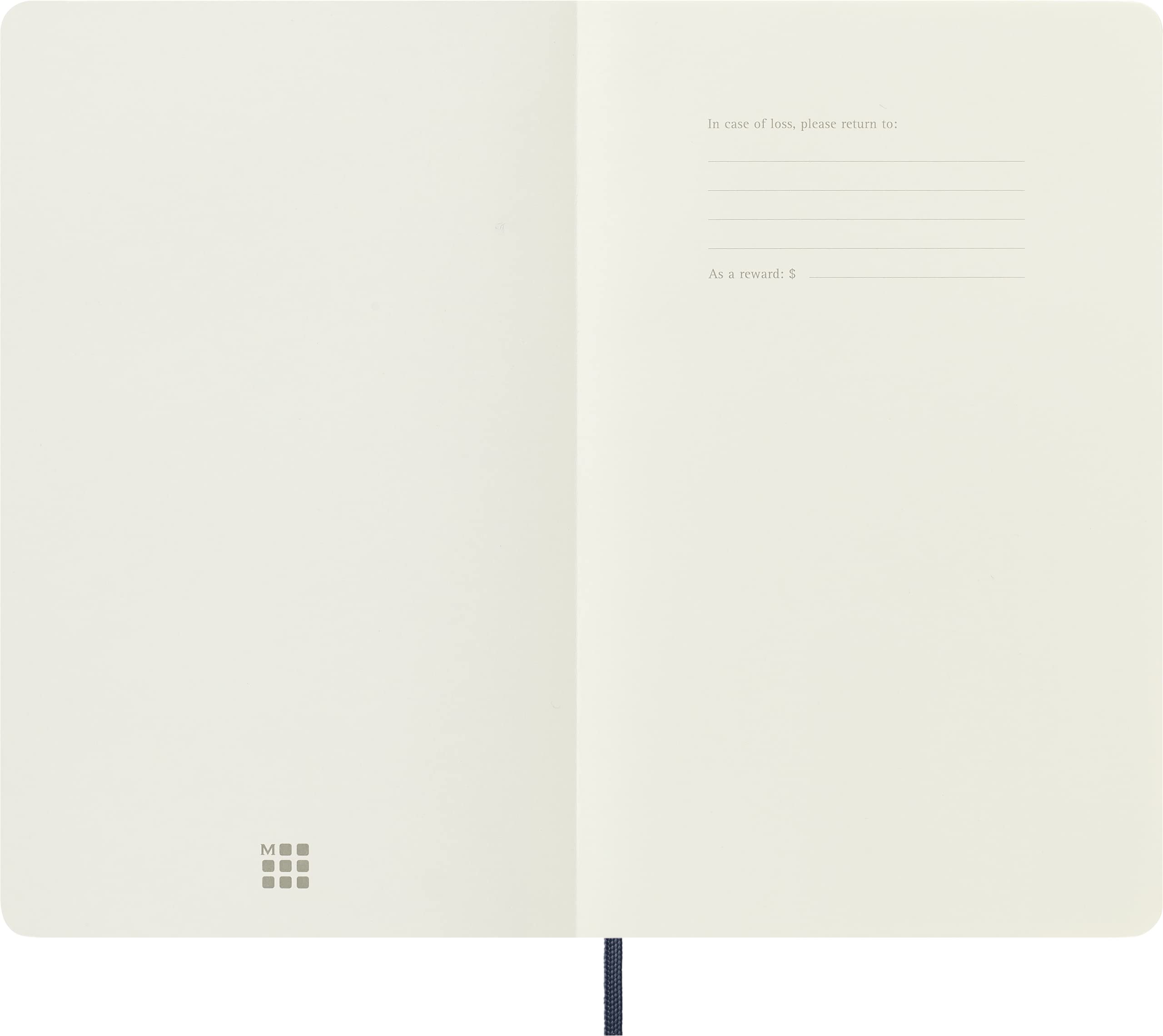 Foto 2 | Cuaderno Moleskine Classic De Tapa Blanda Azul Zafiro, Tamaño Grande - Venta Internacional.