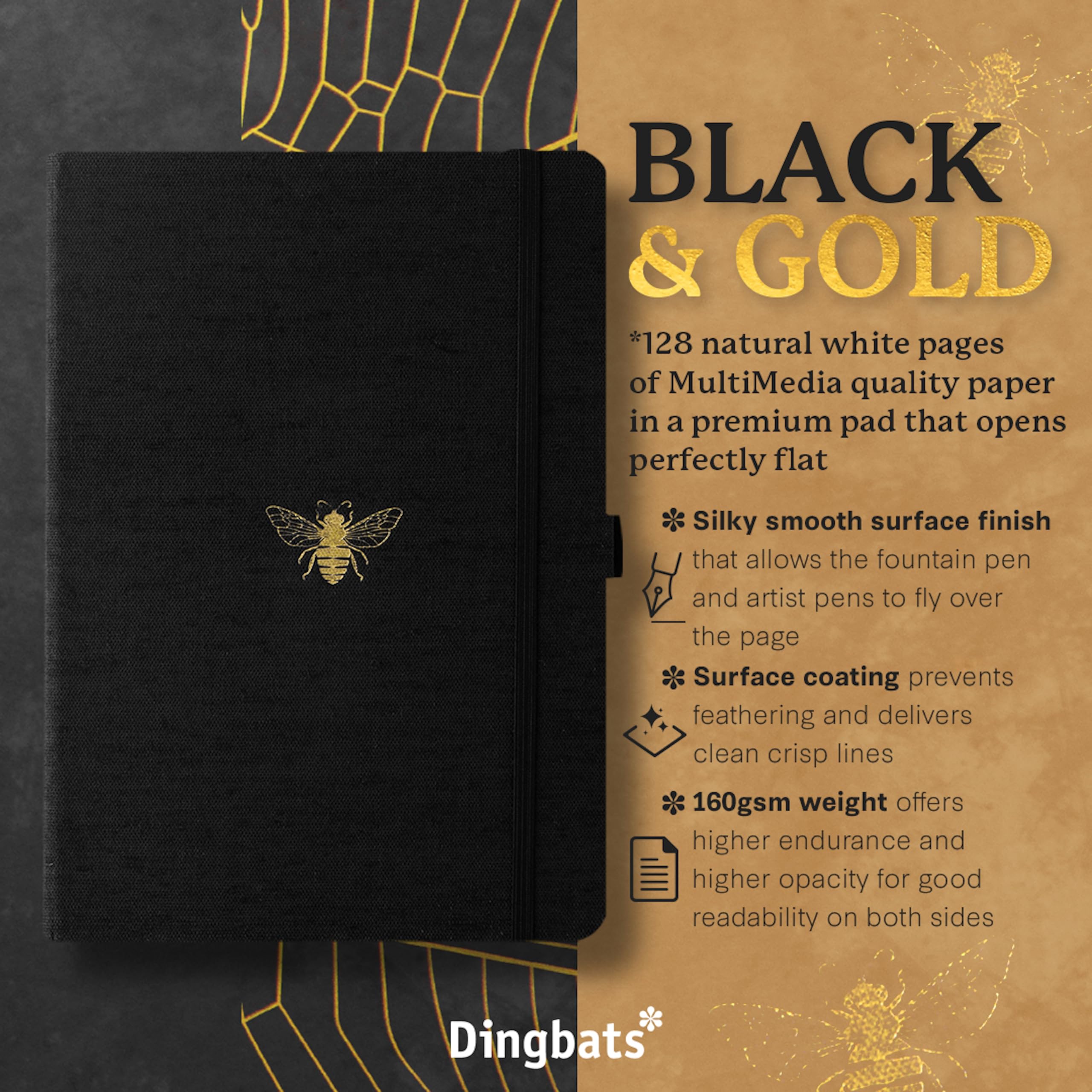 Foto 2 | Funda Textil Negra Para Notebook Dingbats* Pro Dotted Large B5 - Venta Internacional.