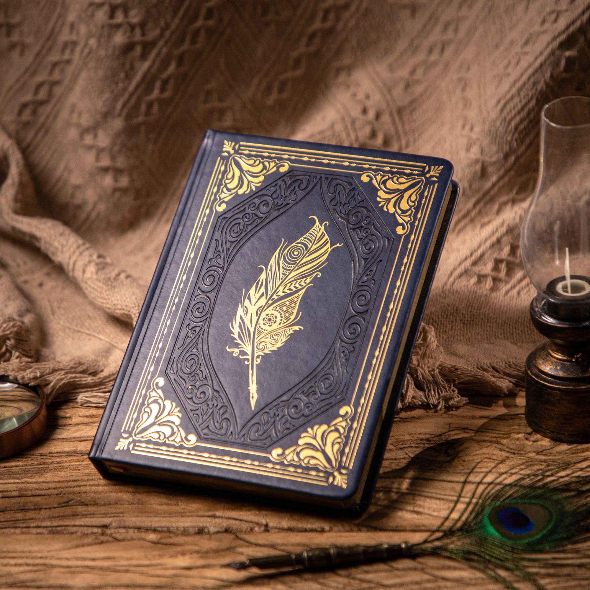 Foto 5 | Libreta Cagie Vintage Journal A5, Tapa Dura, 320 Páginas, Azul - Venta Internacional.