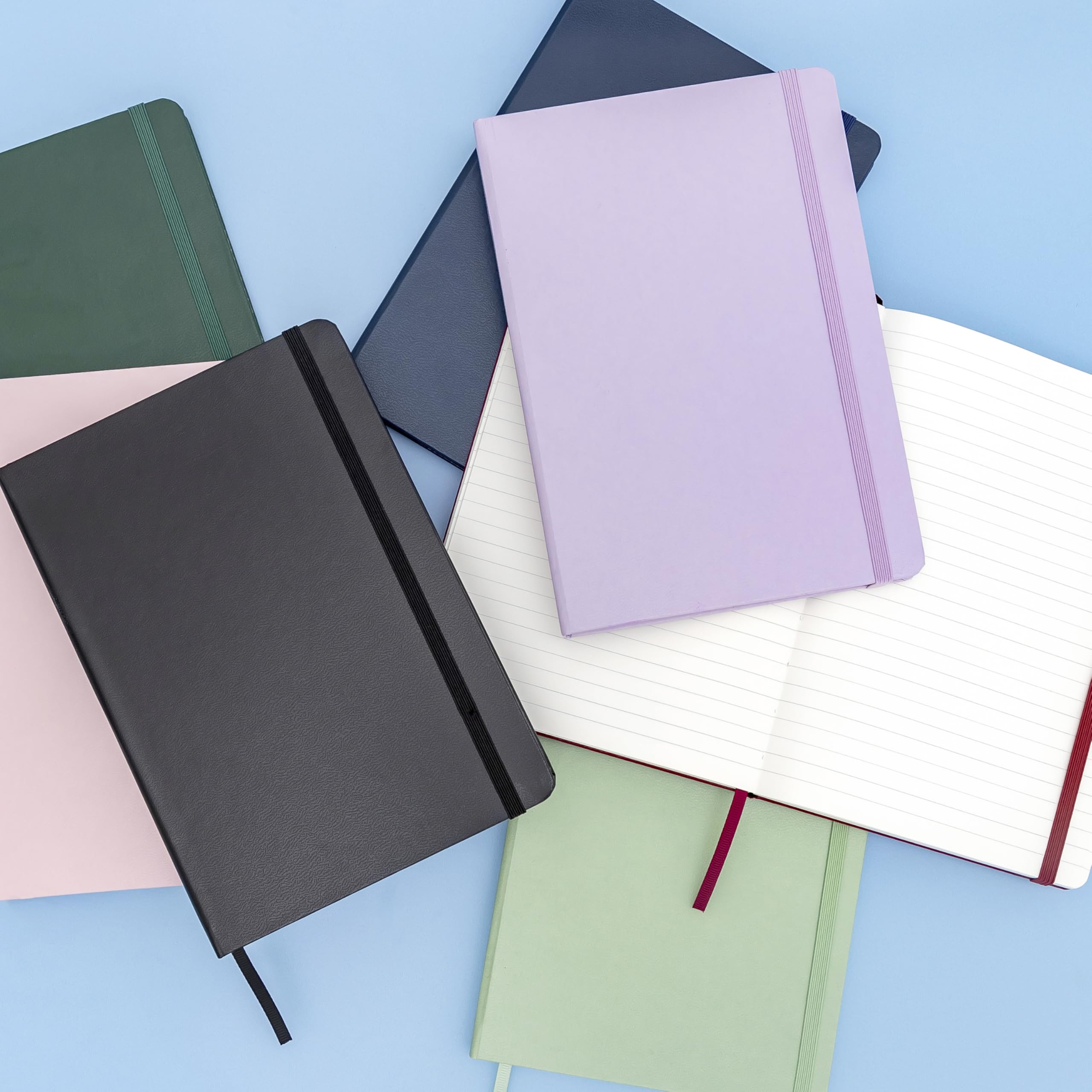 Foto 7 | Cuadernos Paperage, Cuaderno Rayado, 160 Páginas, 100 G/m², Paquete De 10 - Venta Internacional.