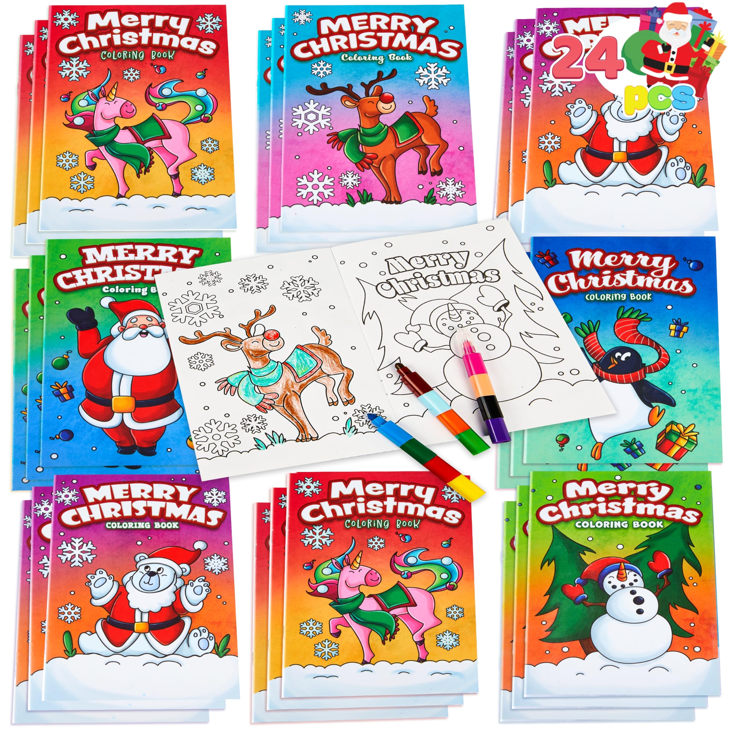 Foto 1 | Libro Para Colorear Joyin Christmas, 24 Unidades, Para Niños De 4 A 8 Años - Venta Internacional.
