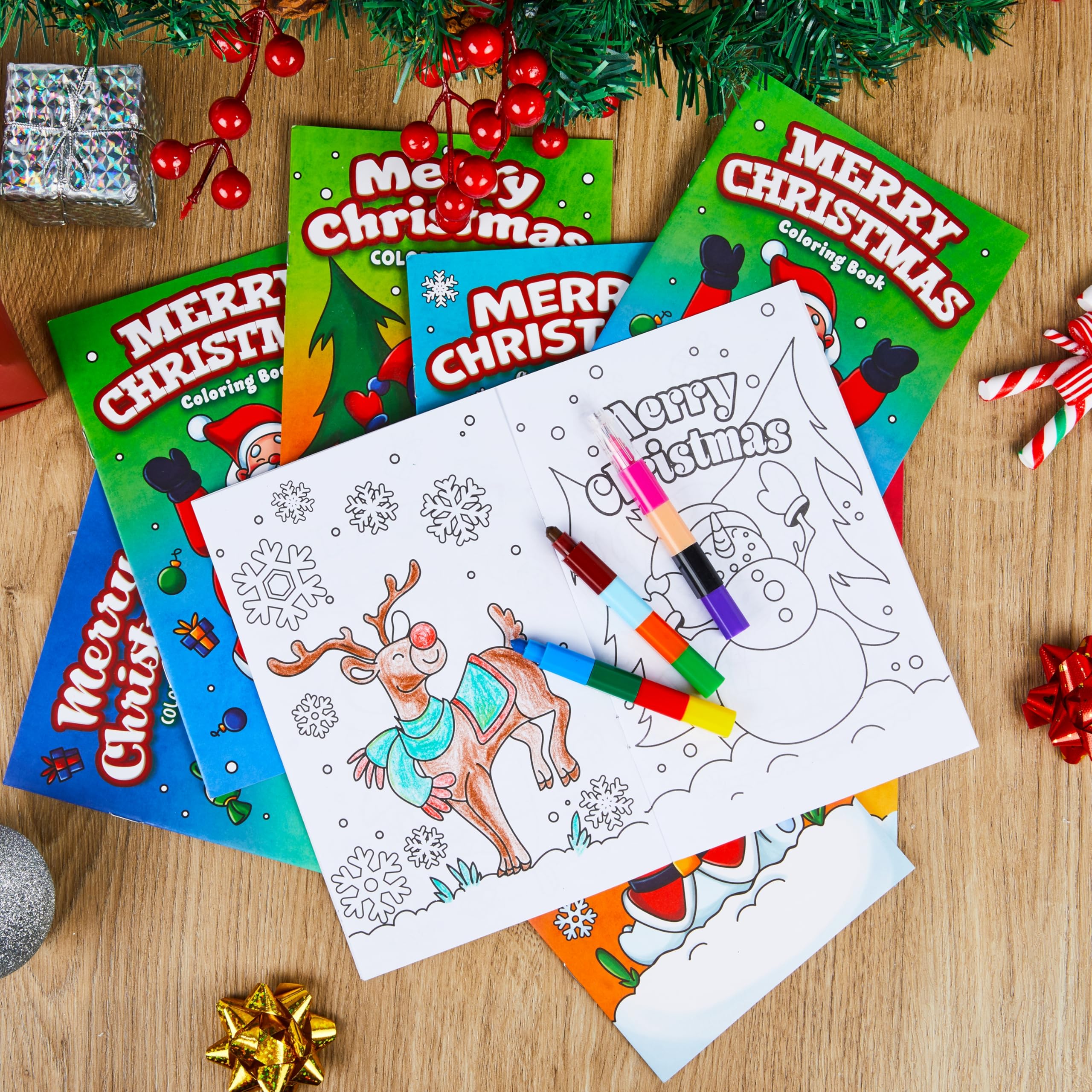 Foto 4 | Libro Para Colorear Joyin Christmas, 24 Unidades, Para Niños De 4 A 8 Años - Venta Internacional.