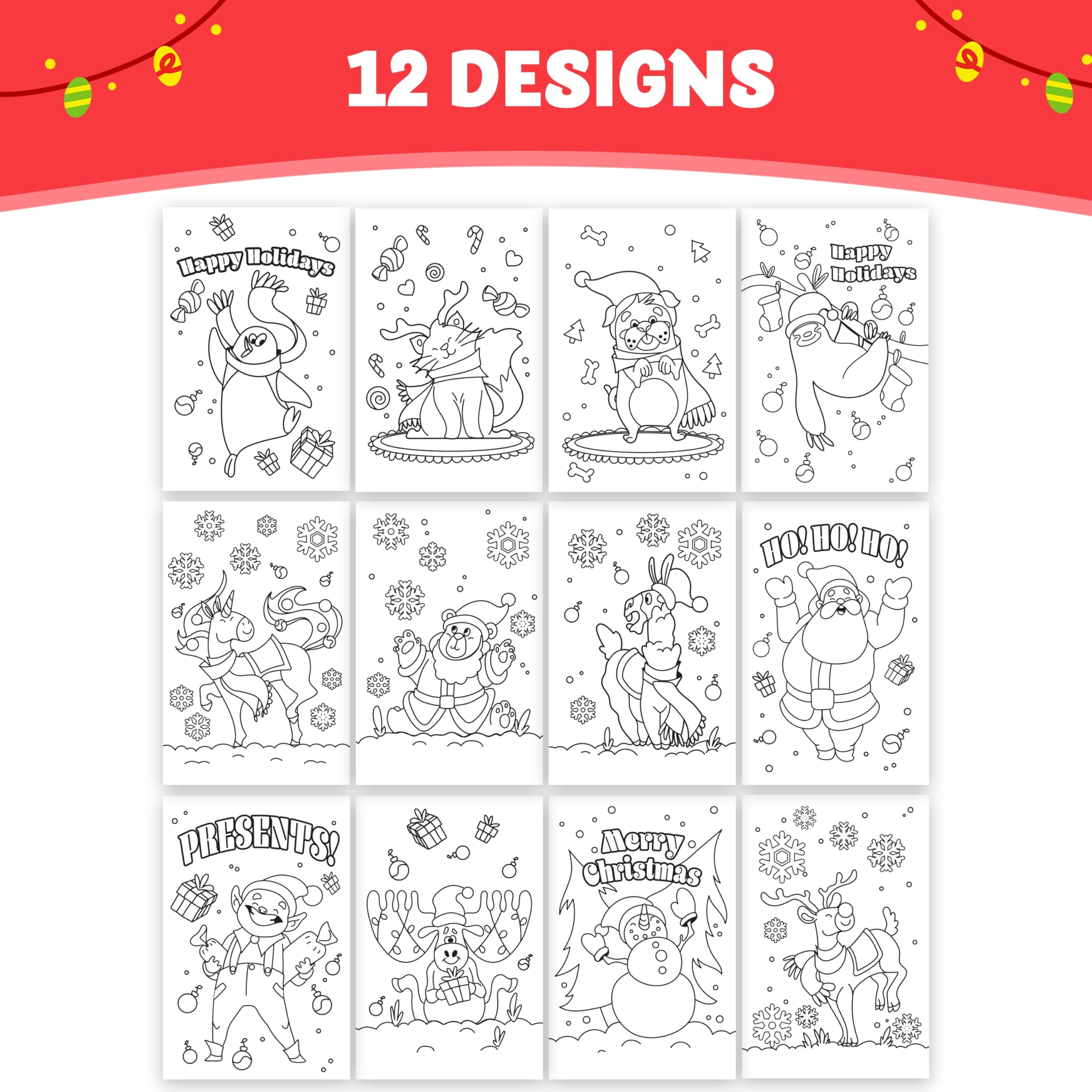 Foto 5 | Libro Para Colorear Joyin Christmas, 24 Unidades, Para Niños De 4 A 8 Años - Venta Internacional.