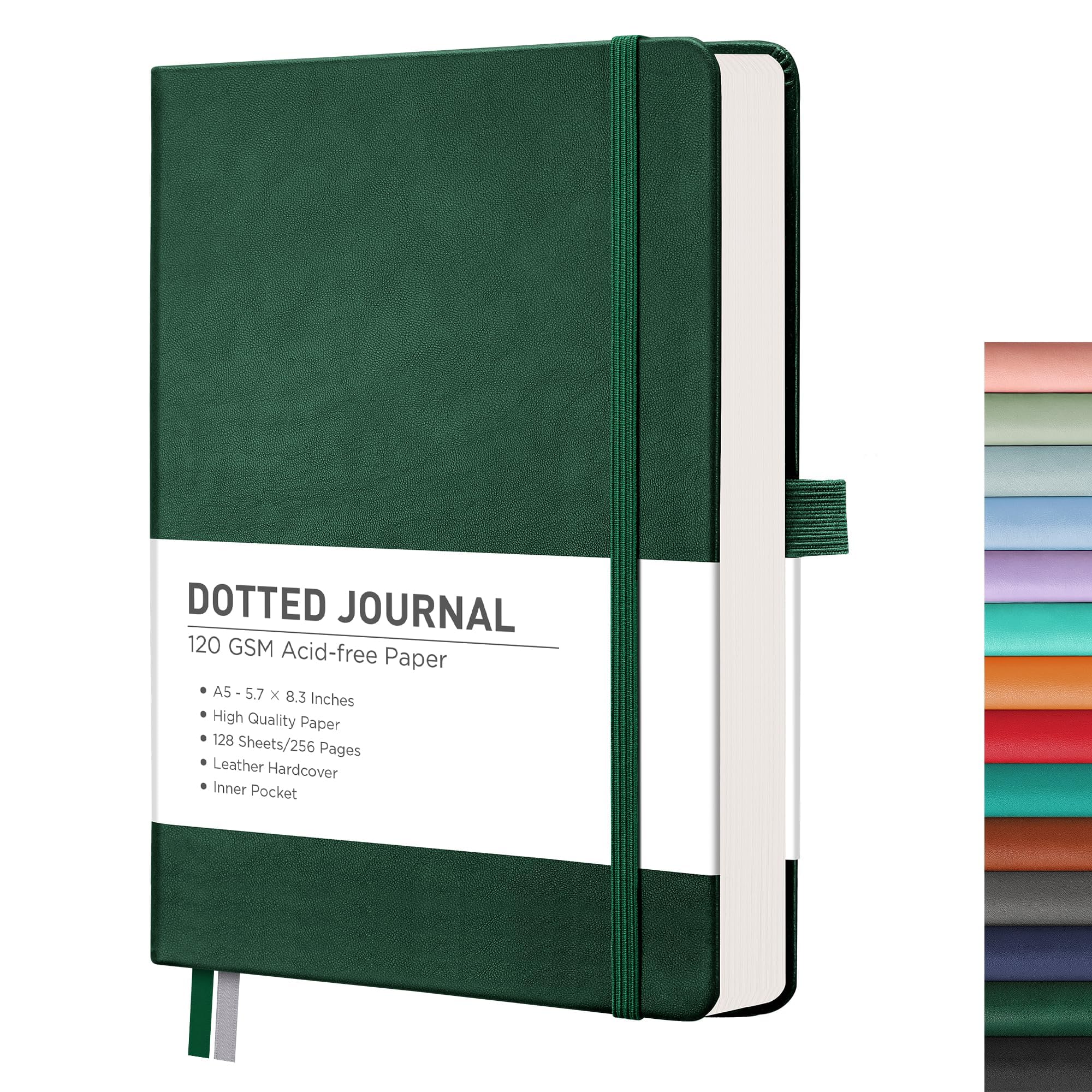 Foto 1 | Libreta Rettacy Bullet Dotted A5 Con 256 Páginas, 120 G/m², Color Verde Oscuro - Venta Internacional.