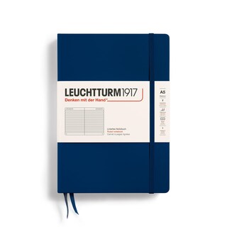 Foto 1 | Cuaderno Leuchtturm1917, Tapa Dura, Tamaño Mediano, A5, 251 Páginas, Azul Marino - Venta Internacional.