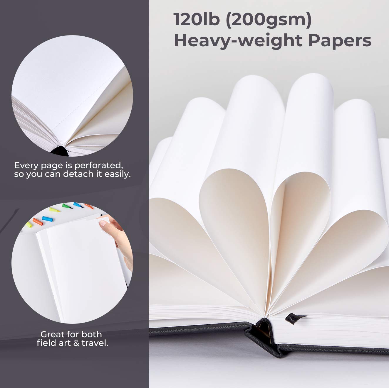 Foto 5 pulgar | Bloc De Papel Con Marcador Ohuhu Para Cuadernos De Bocetos, 21 X 29,7 Cm, 156 Páginas - Venta Internacional.