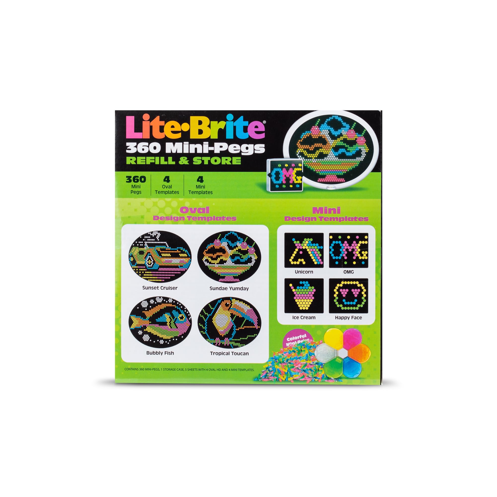 Foto 5 pulgar | Set De Plantillas Hd Y Recambios Lite Brite Con Capacidad De Almacenamiento - Venta Internacional.