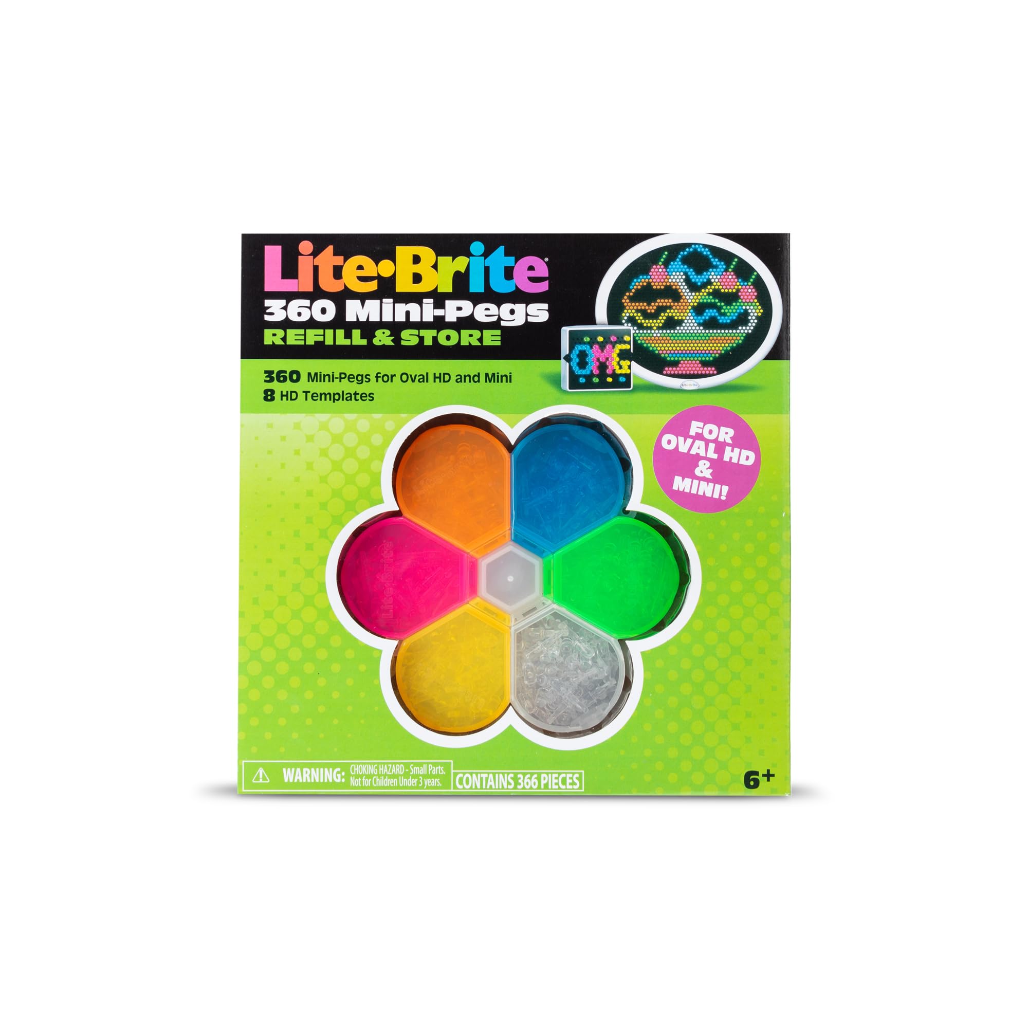 Foto 6 pulgar | Set De Plantillas Hd Y Recambios Lite Brite Con Capacidad De Almacenamiento - Venta Internacional.