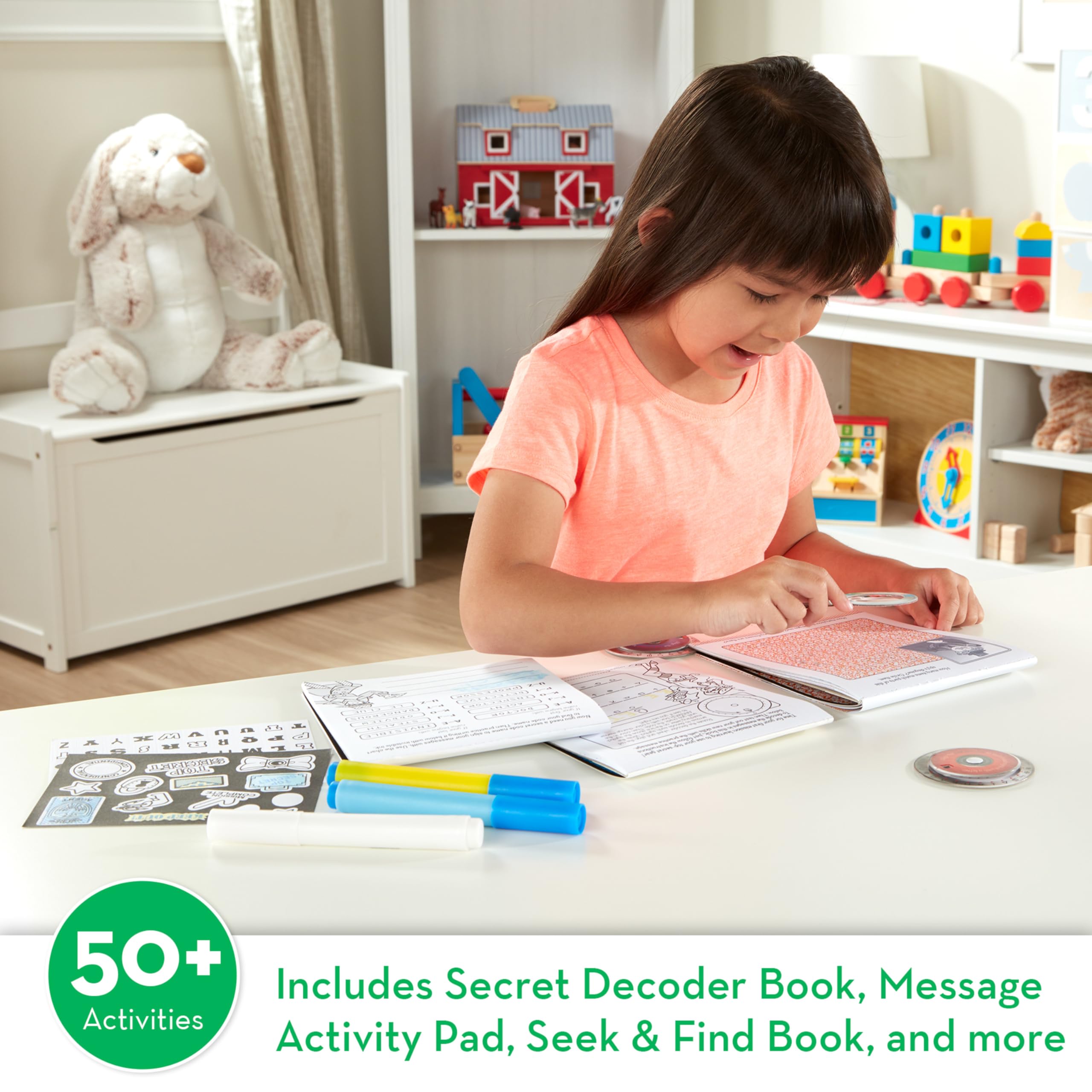 Foto 2 | Set De Actividades Melissa & Doug On The Go Secret Decoder De Más De 7 Años - Venta Internacional.