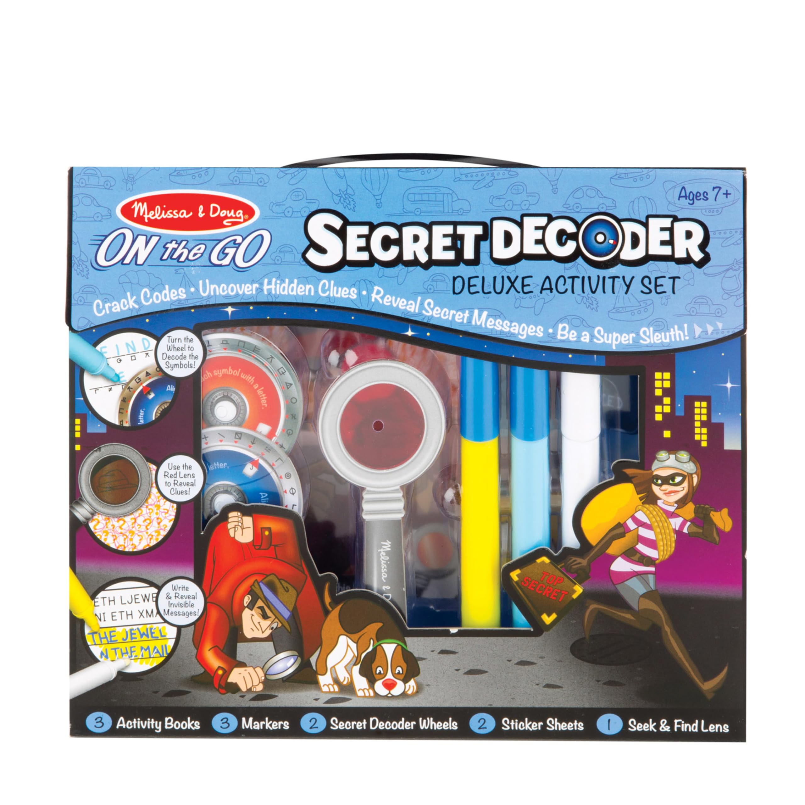 Foto 3 | Set De Actividades Melissa & Doug On The Go Secret Decoder De Más De 7 Años - Venta Internacional.