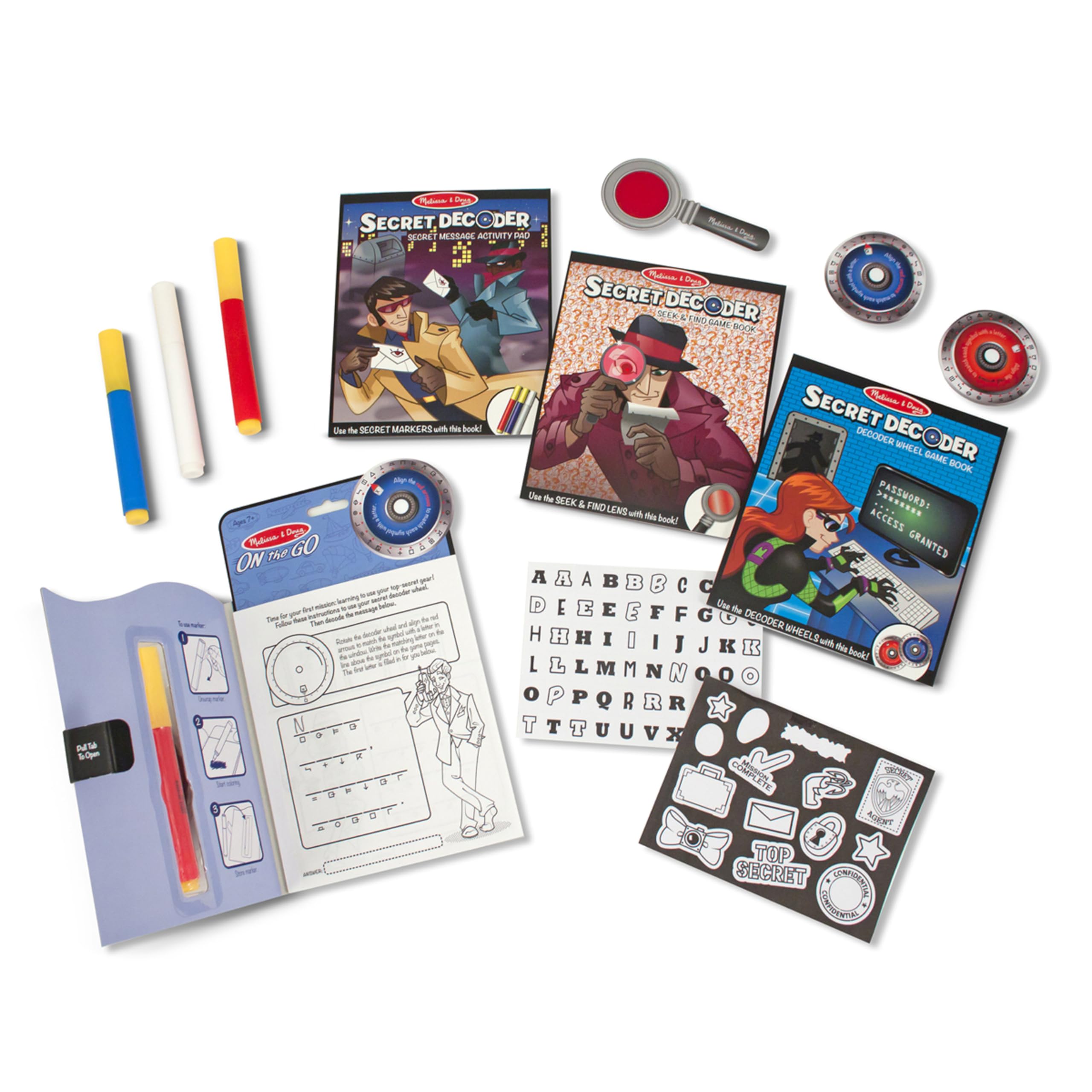Foto 4 | Set De Actividades Melissa & Doug On The Go Secret Decoder De Más De 7 Años - Venta Internacional.