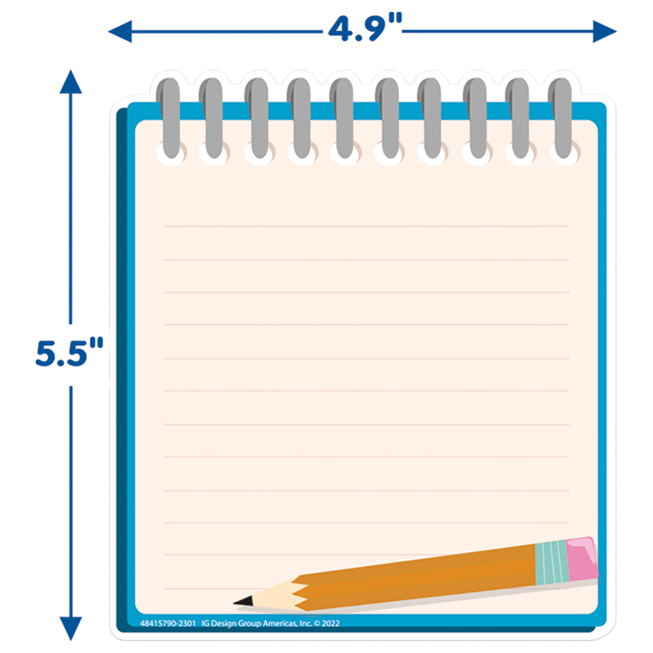 Foto 3 | Cuaderno Eureka Para Decoración De Aula, Papel Recortado, 36 Unidades - Venta Internacional.