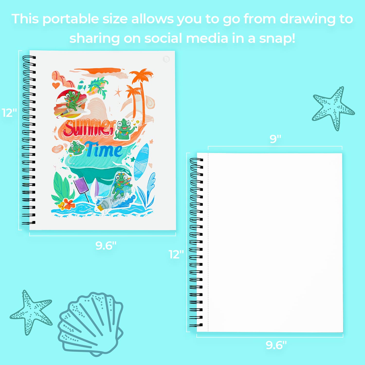 Foto 8 pulgar | Rotulador Ohuhu Art, Cuaderno De Bocetos, 9 X 12, 150 G/m², 60 Hojas - Venta Internacional.