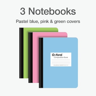 Foto 6 | Cuadernos De Composición, Diarios Escolares De Oxford, Paquete De 3 - Venta Internacional.