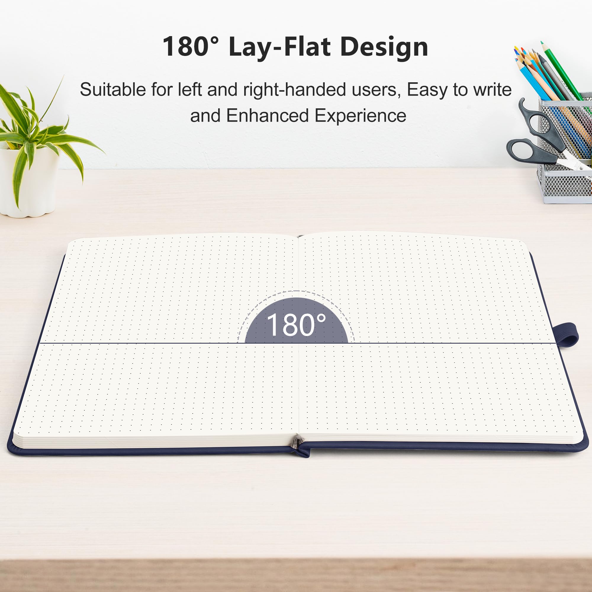 Foto 7 pulgar | Cuaderno Rettacy Bullet Dotted A5 Con 256 Páginas, Color Azul Marino - Venta Internacional.