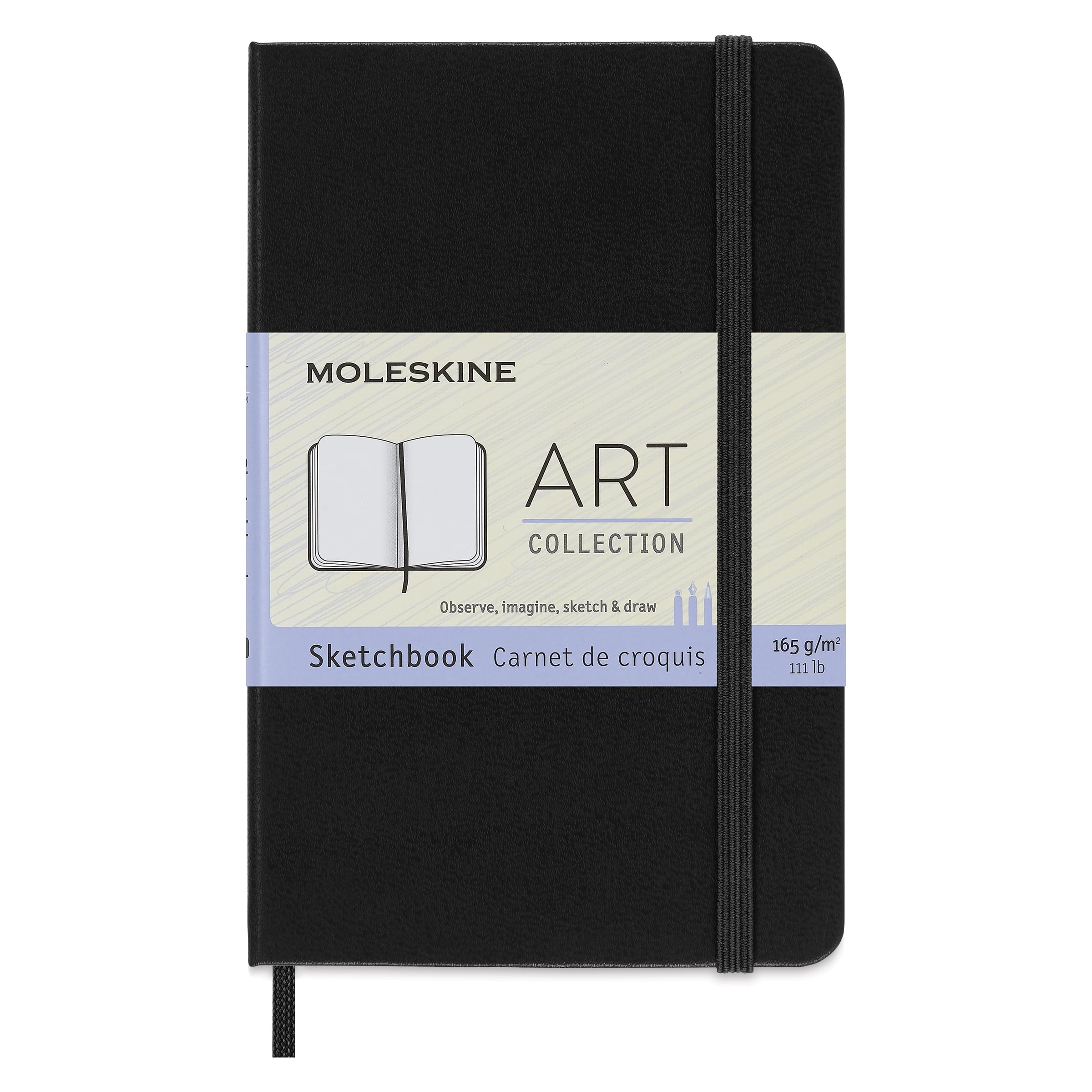 Cuaderno De Bocetos Moleskine Art, Tapa Dura, Bolsillo, 80 Páginas, Color Negro - Venta Internacional. $596