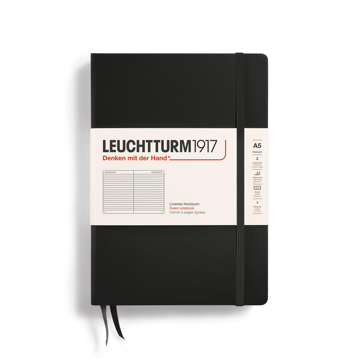 Foto 2 pulgar | Cuaderno Leuchtturm1917, Tapa Dura, Tamaño Mediano, A5, 251 Páginas - Venta Internacional.