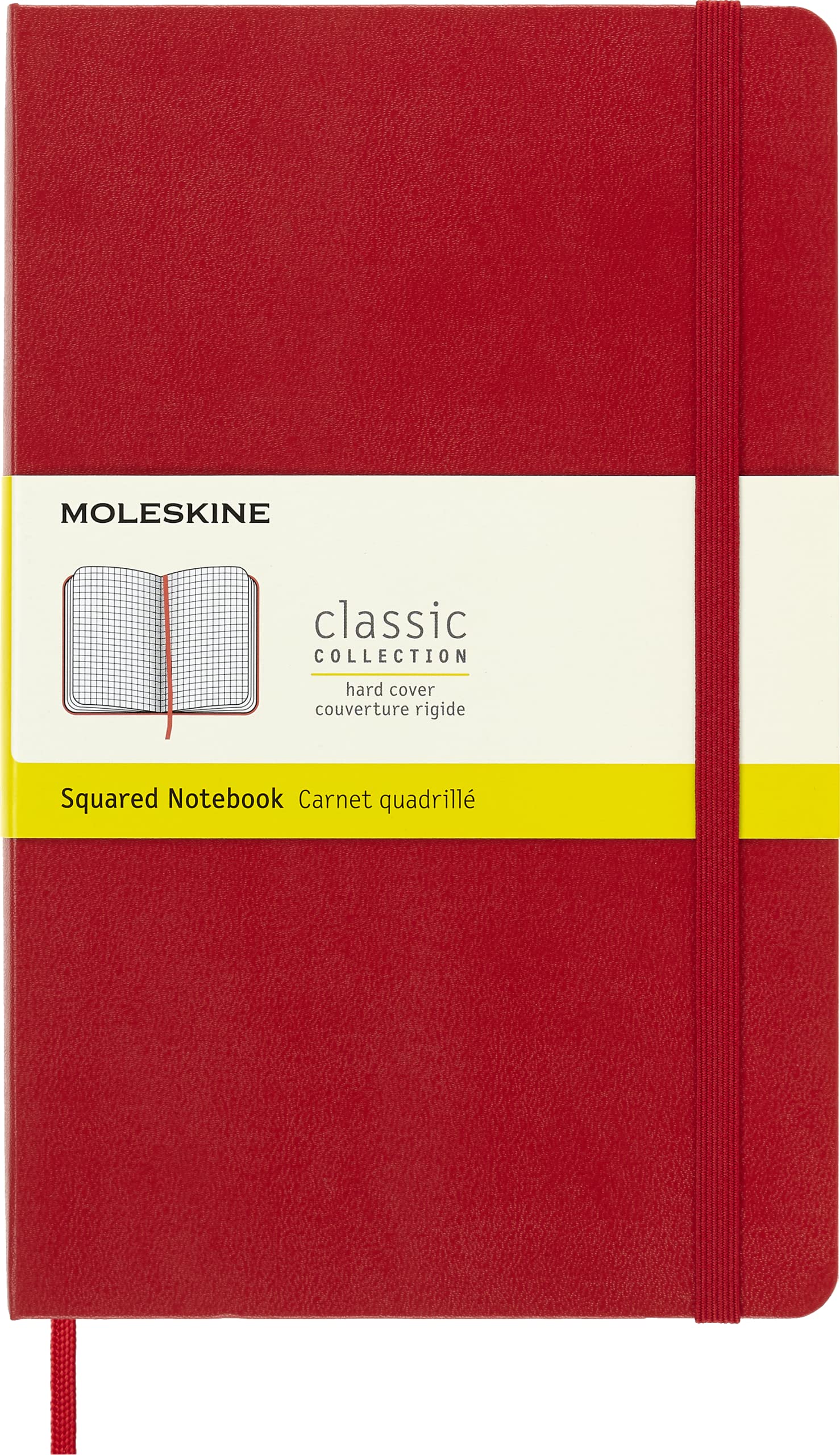 Foto 2 pulgar | Cuaderno Moleskine Classic De Tapa Dura, Grande, Cuadrado, Rojo - Venta Internacional.