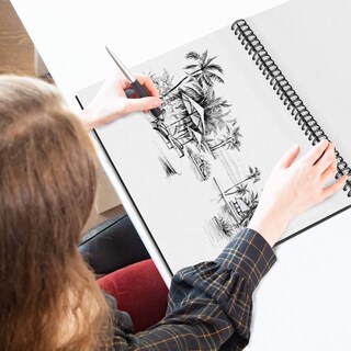 Foto 4 | Cuaderno De Bocetos String & Space, Tapa Dura, 200 G/m², A3, 40 Hojas - Venta Internacional.