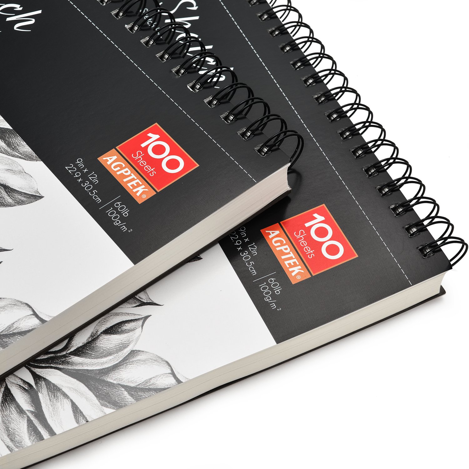 Foto 8 pulgar | Cuaderno De Bocetos Agptek, 9 X 12 Cm, 100 Hojas, 100 G/m2, Paquete De 2 - Venta Internacional.