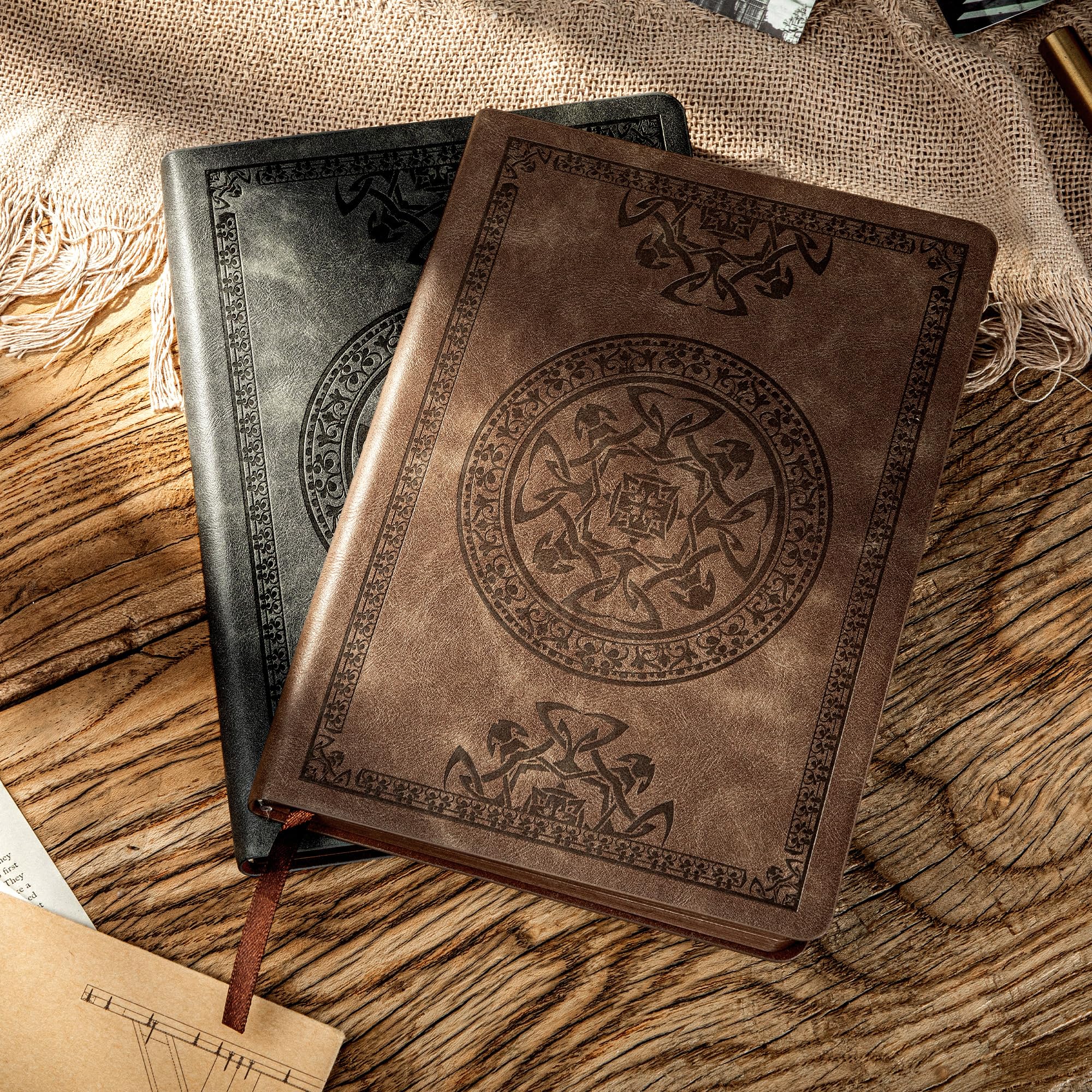 Foto 6 pulgar | Cuaderno Cagie Cuaderno Vintage De Piel Para Hombre, 180 Páginas - Venta Internacional.