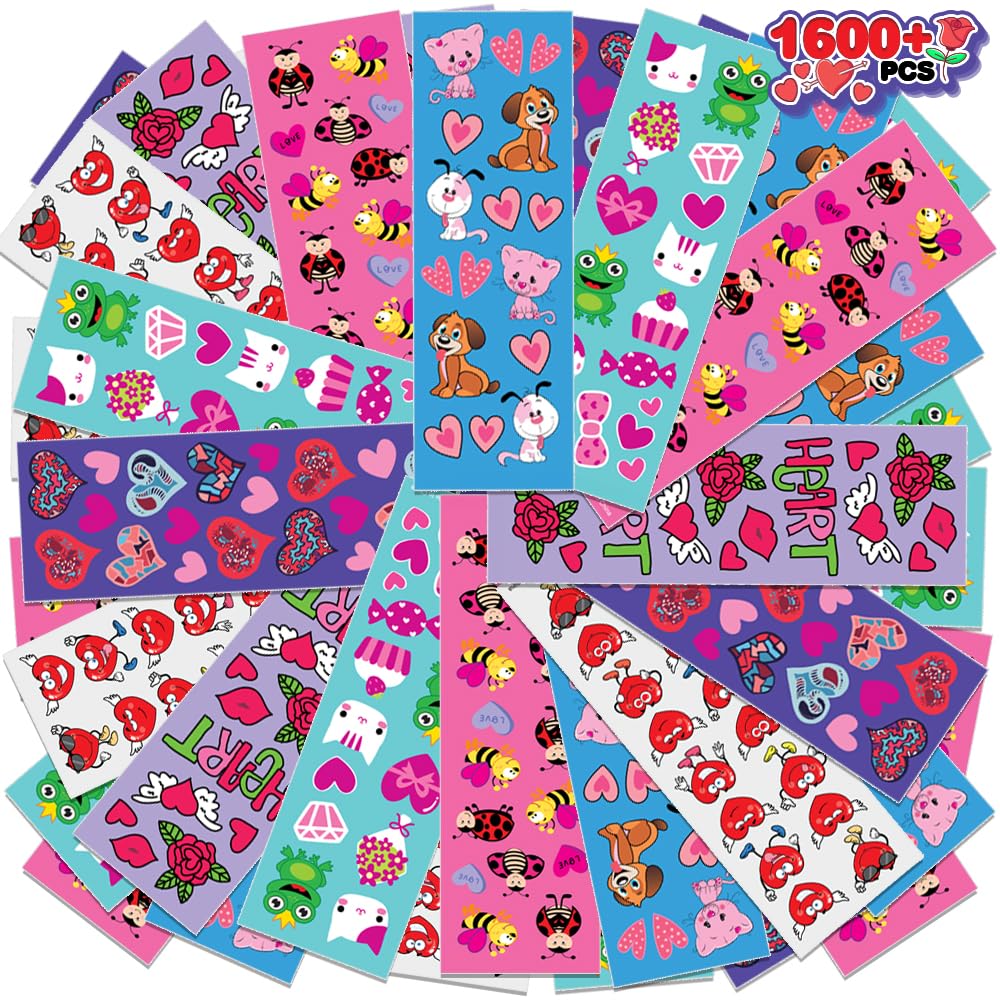 Foto 2 pulgar | Pegatinas Artcreativity Para San Valentín, 100 Hojas, Más De 1600 Pegatinas - Venta Internacional.