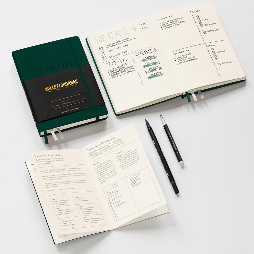 Foto 2 | Bullet Journal Leuchtturm1917 368952 Edición 2 Verde 23 A5 - Venta Internacional.